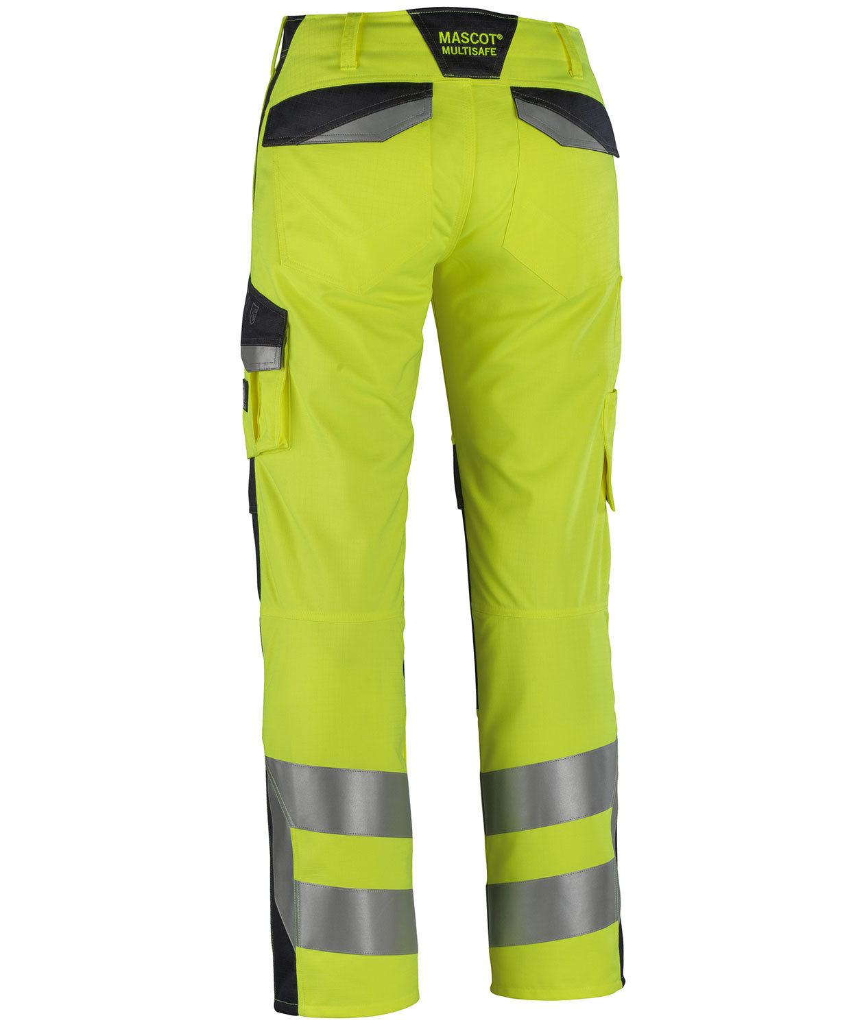 Mascot Multisafe Arbon arbetsbyxa, Varsel Gul/M&ouml;rk Marinbl&aring;, large image number 2