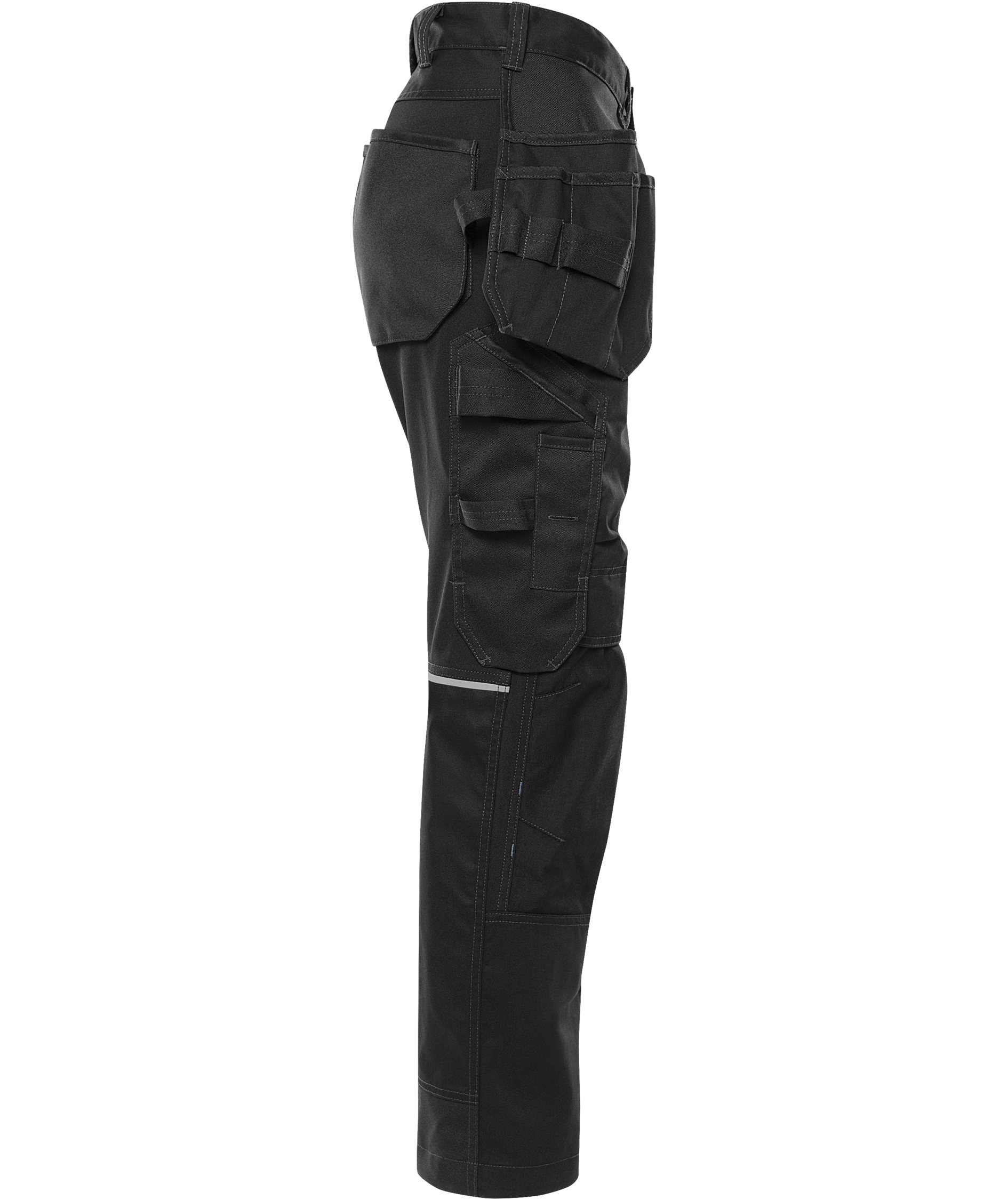 Fristads dame h&aring;ndverksbukse 2901 GWM, Svart, large image number 4