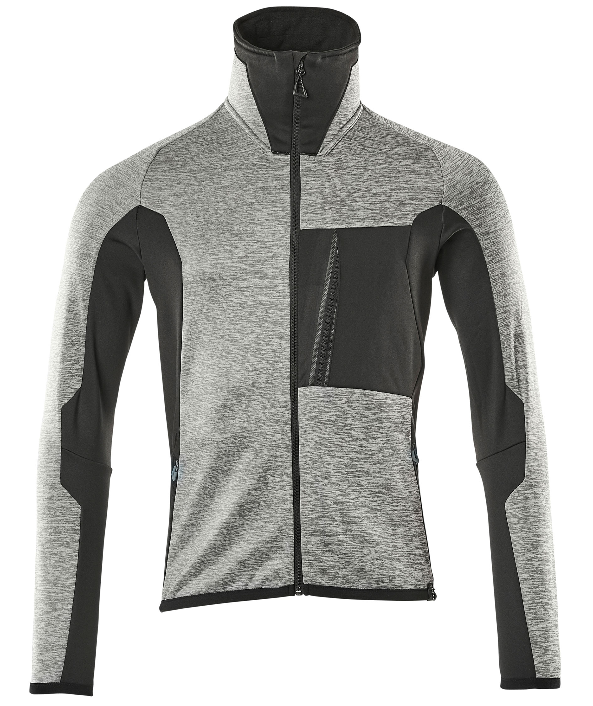 Mascot Advanced fleece sweater with zip, Grey Melange/Black, Grey Melange/Black, swatch