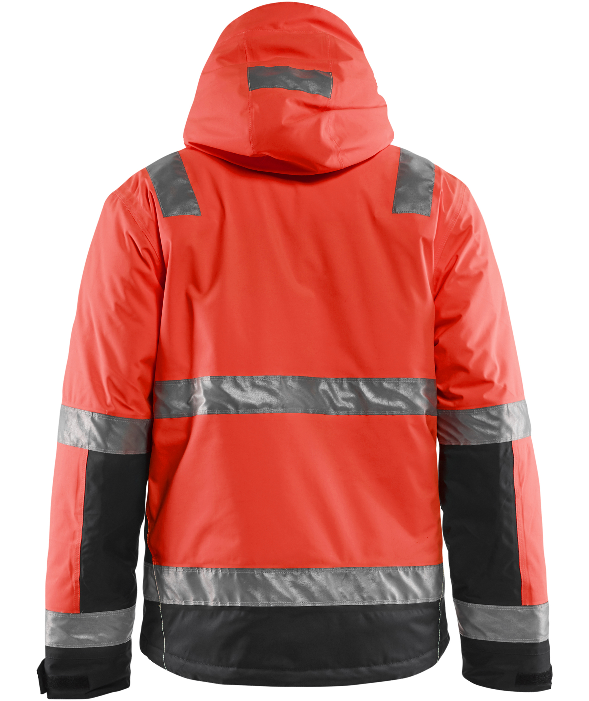 Bl&aring;kl&auml;der Vinter arbeidsjakke, Hi-Vis r&oslash;d/svart, large image number 1