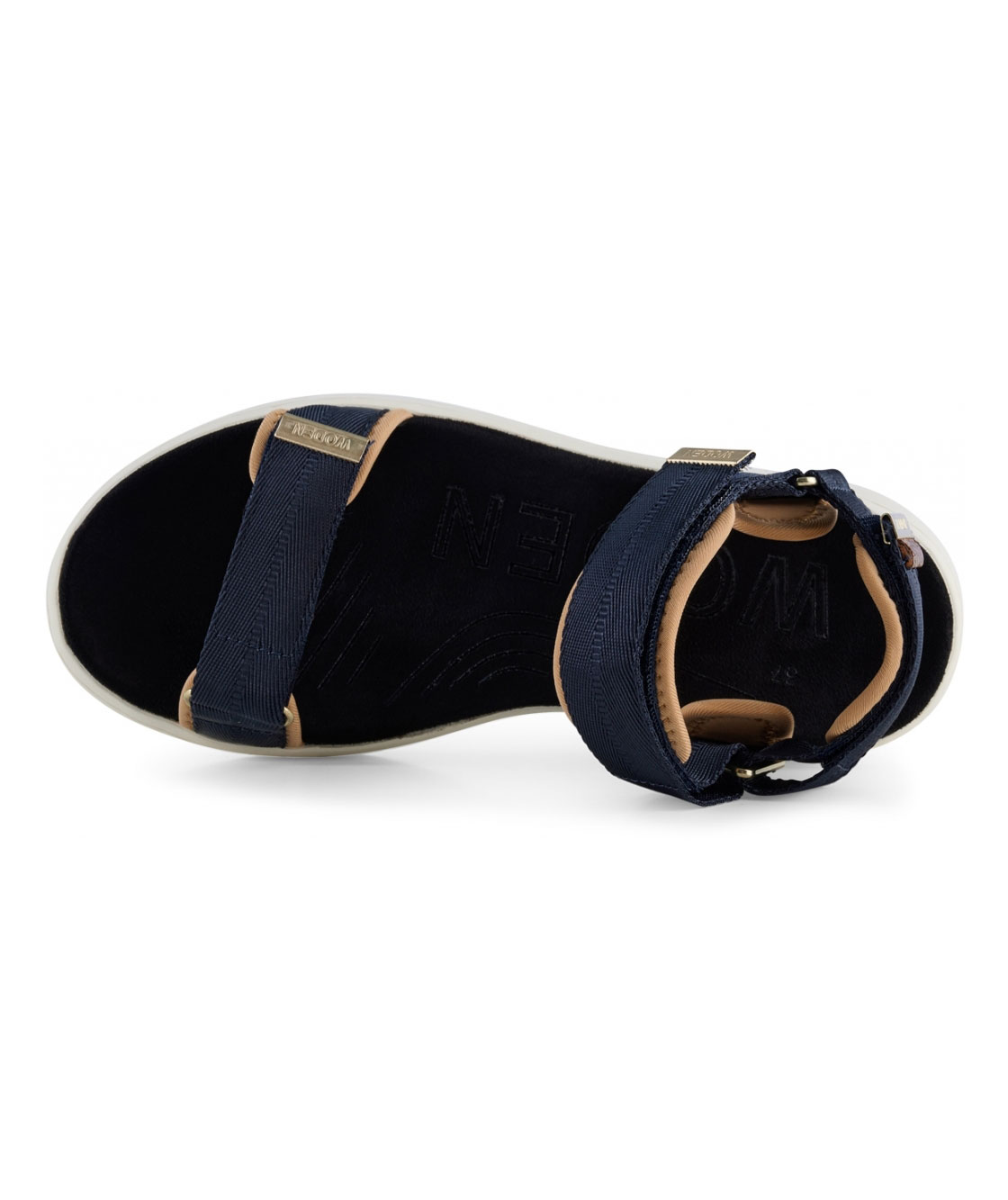 Woden Line women's sandals, Dark navy, large image number 3