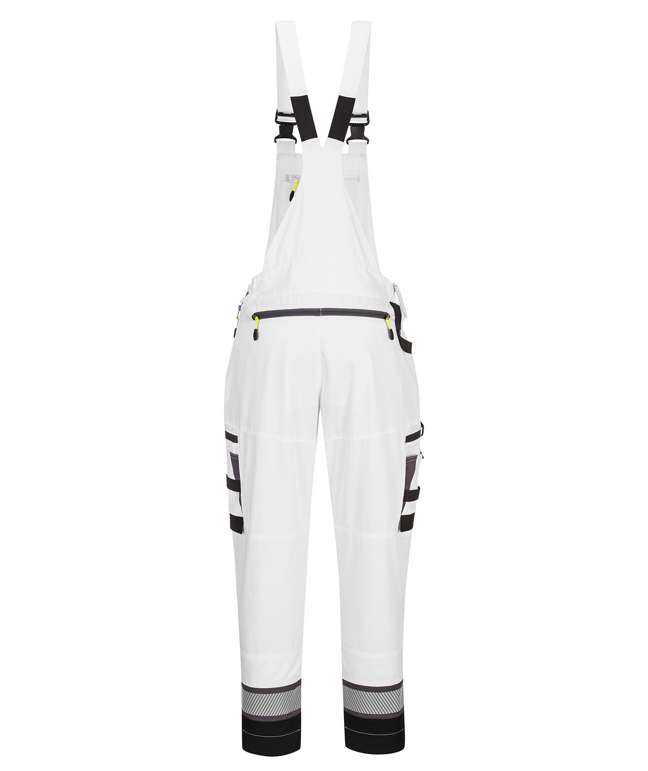 Portwest DX4 arbetsh&auml;ngselbyxor full stretch, Vit/Gr&aring;
