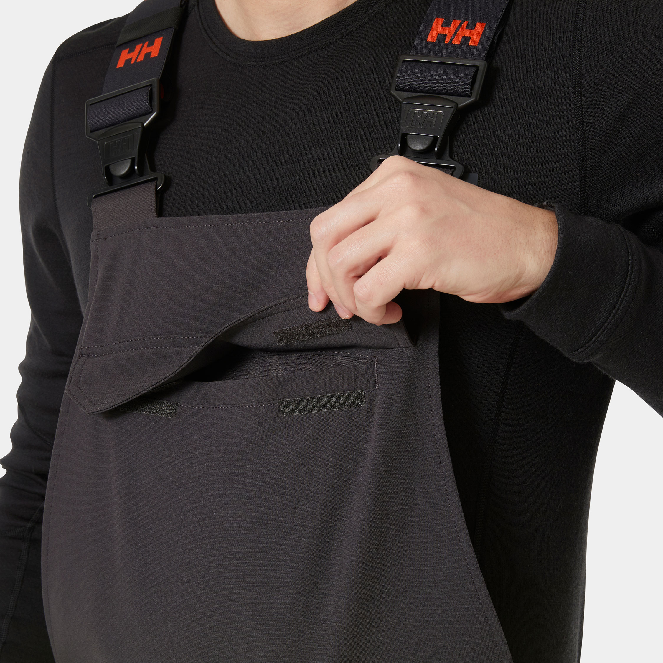 Helly Hansen Alna 4X h&auml;ngselbyxa full stretch, Varsel Gul/Ebony, large image number 5