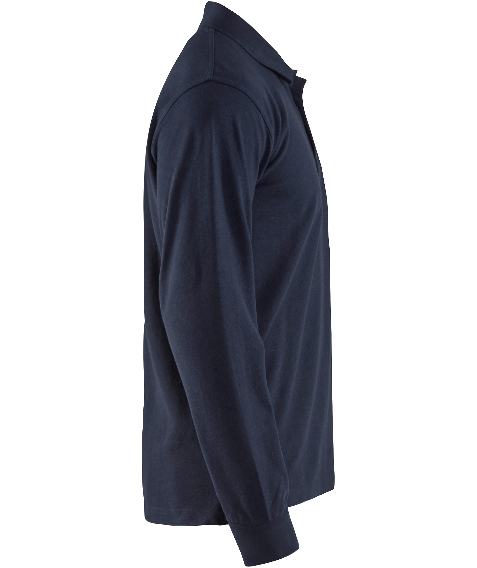 Bl&aring;kl&auml;der long-sleeved polo shirt, Dark Marine Blue, large image number 2