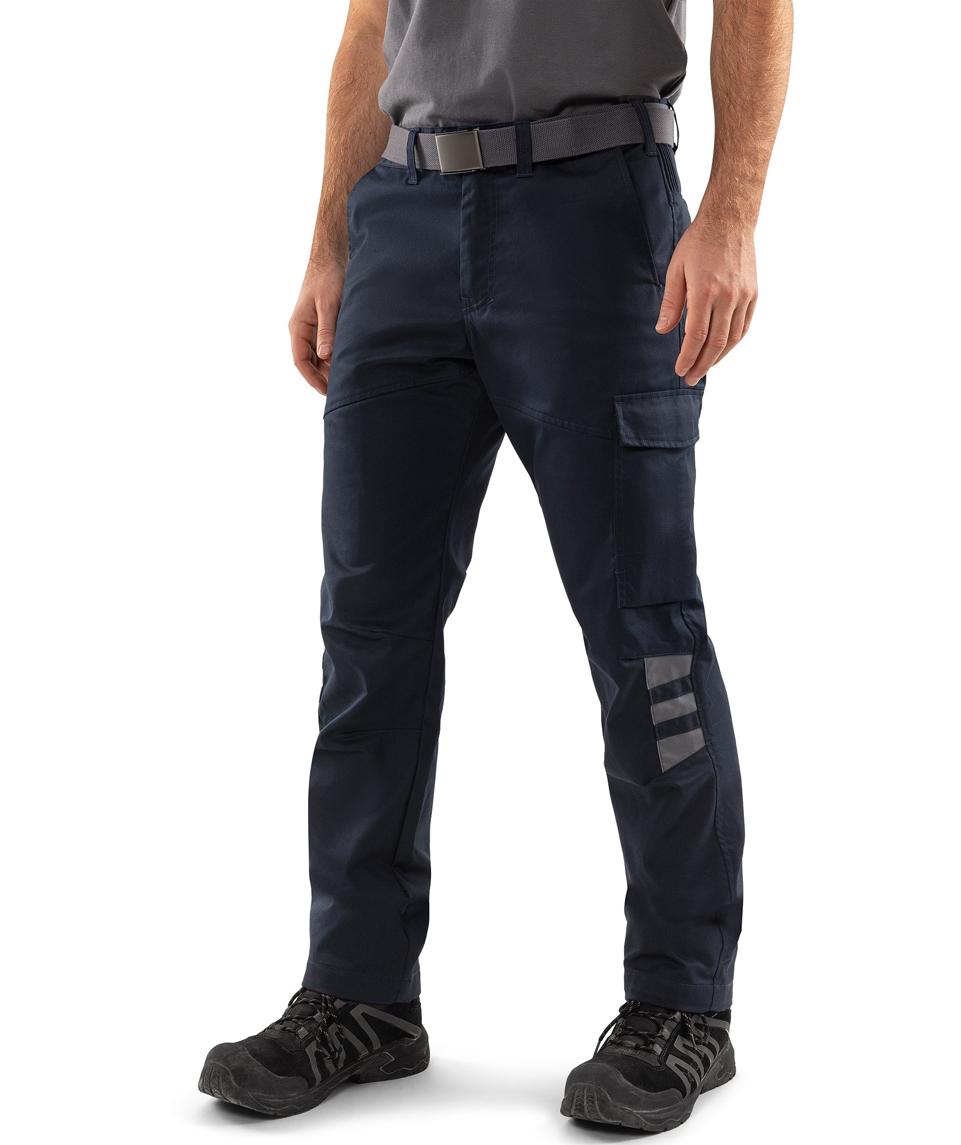 Fristads servicebyxa 2930 GWM, Marin/Gr&aring;, large image number 2