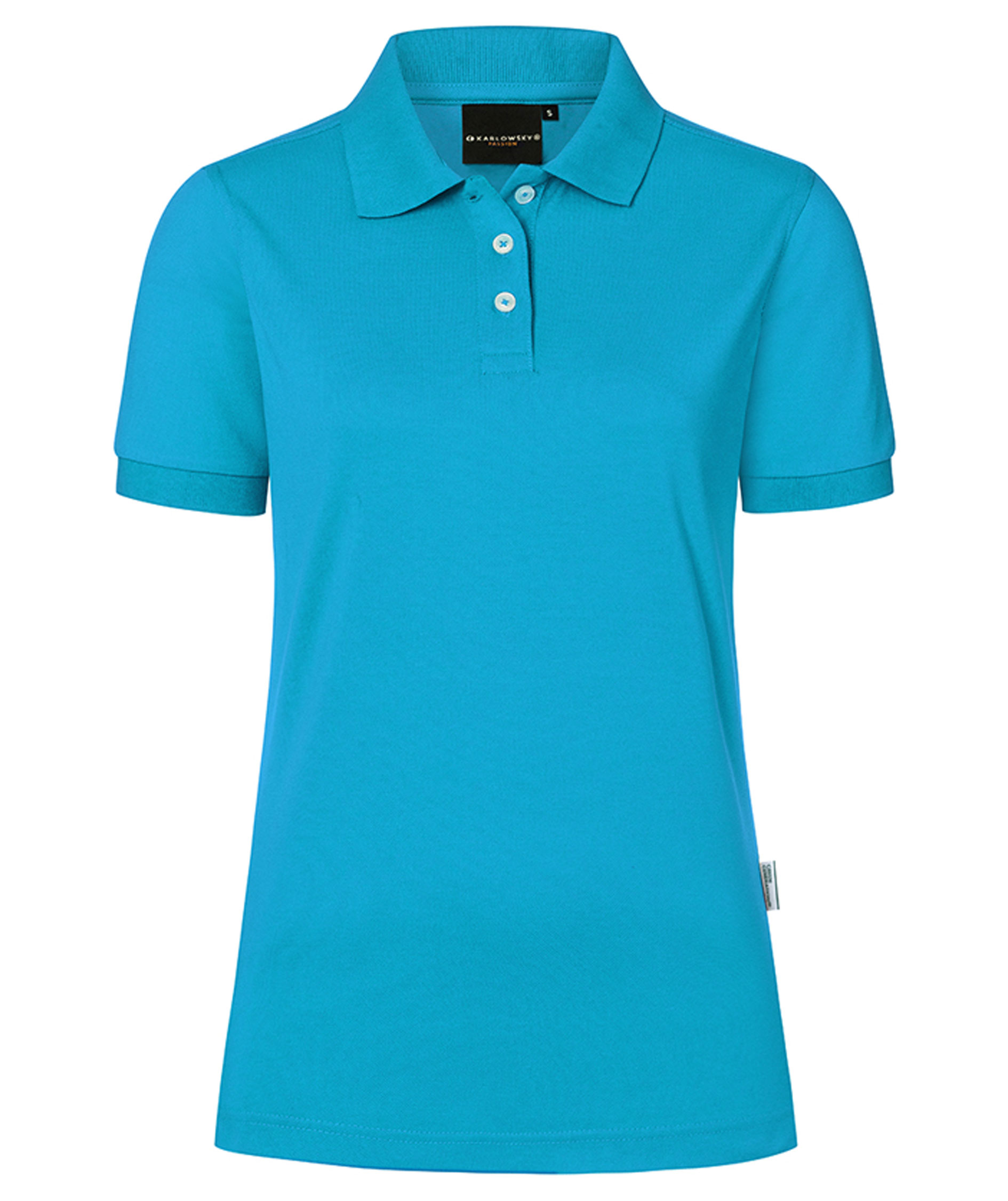 Karlowsky Modern-Flair dame polo t-shirt, Pacific bl&aring;