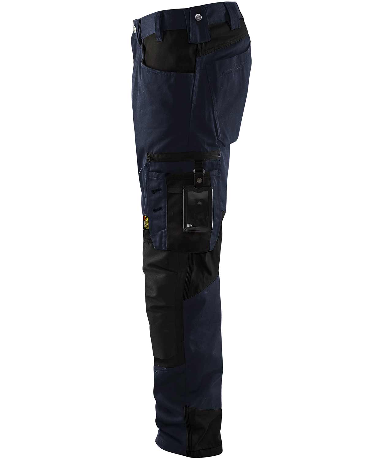Bl&aring;kl&auml;der arbeidsbukse, M&oslash;rk Marinebl&aring;/Svart, large image number 2