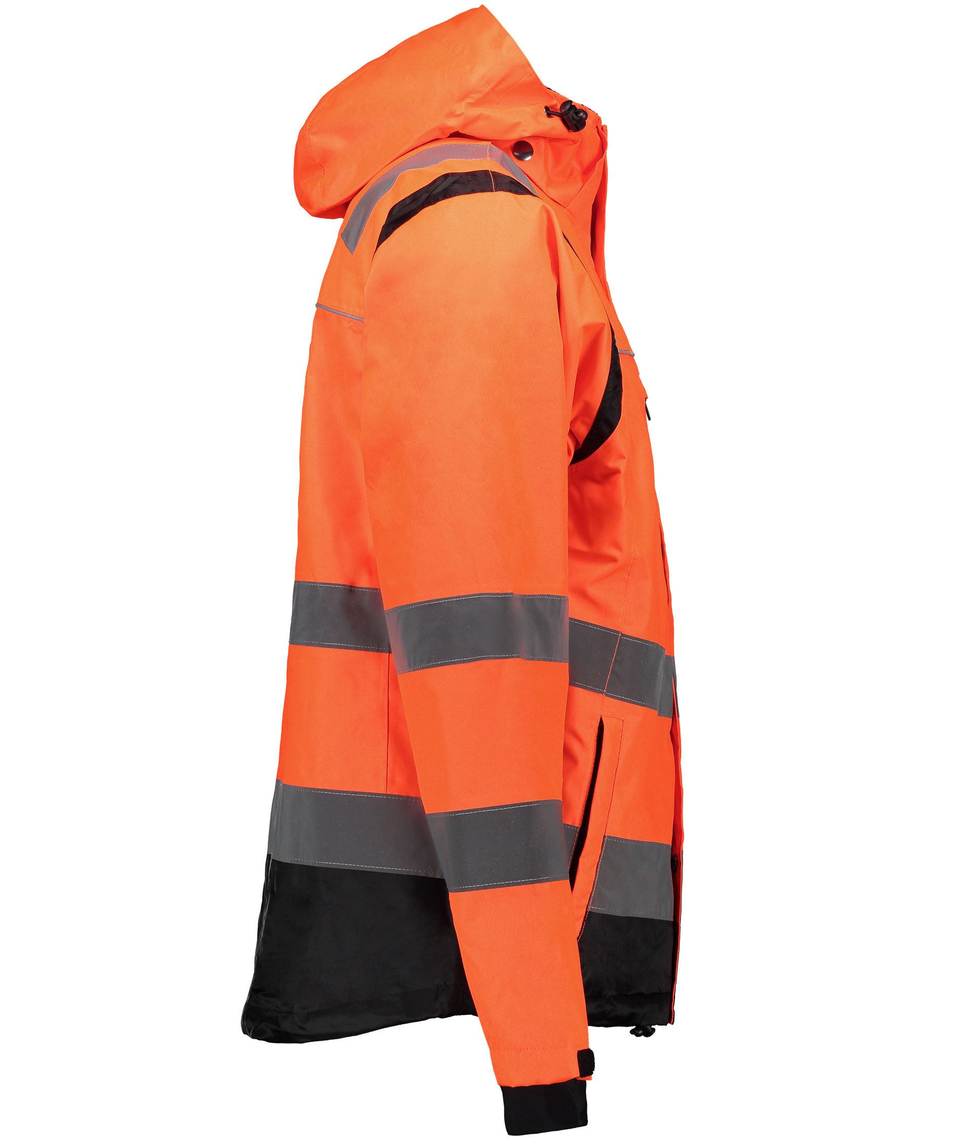 Vidar V4010 shell jacket, Hi-Vis Orange/Black, large image number 3