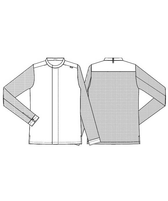 Kentaur modern fit pique kokke-/service skjorte, Svart, large image number 3