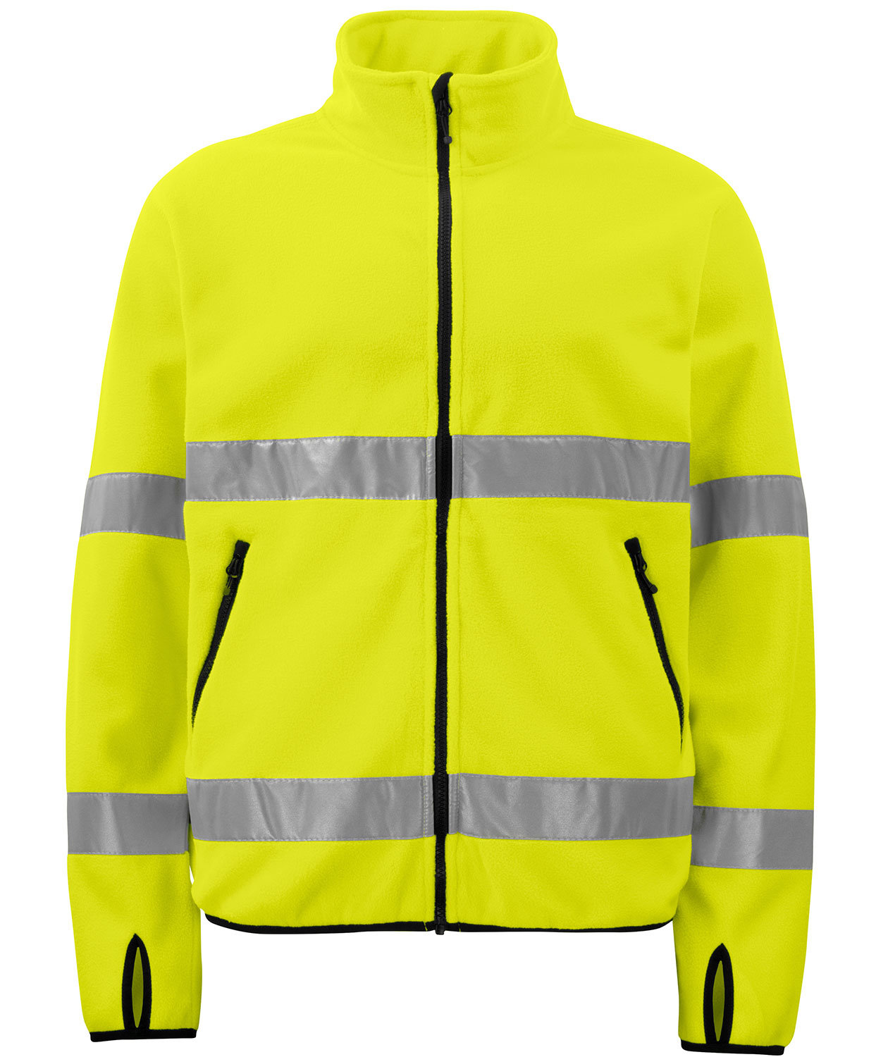 ProJob fleecejacka 6327, Varsel Gul/Svart