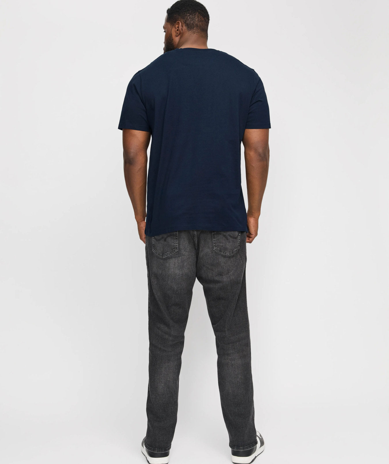 Jack & Jones JJEORGANIC Basic Plus Size T-Shirt, Navy Blazer, large image number 2