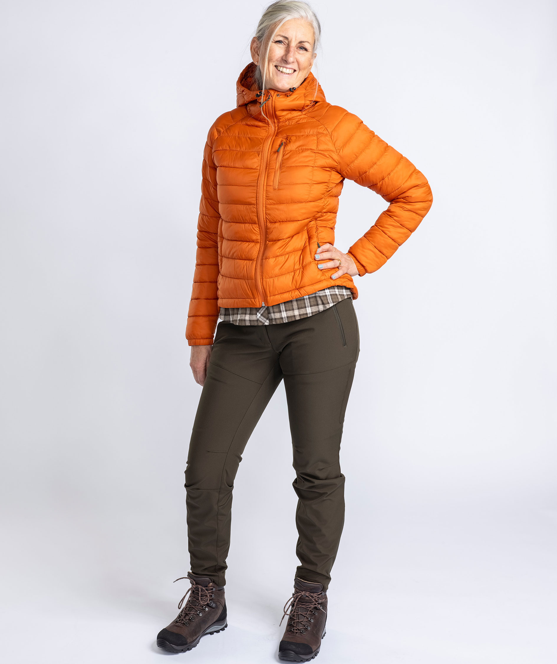 Pinewood&nbsp;Abisko Insulation vatteret damejakke, Burned Orange, large image number 11