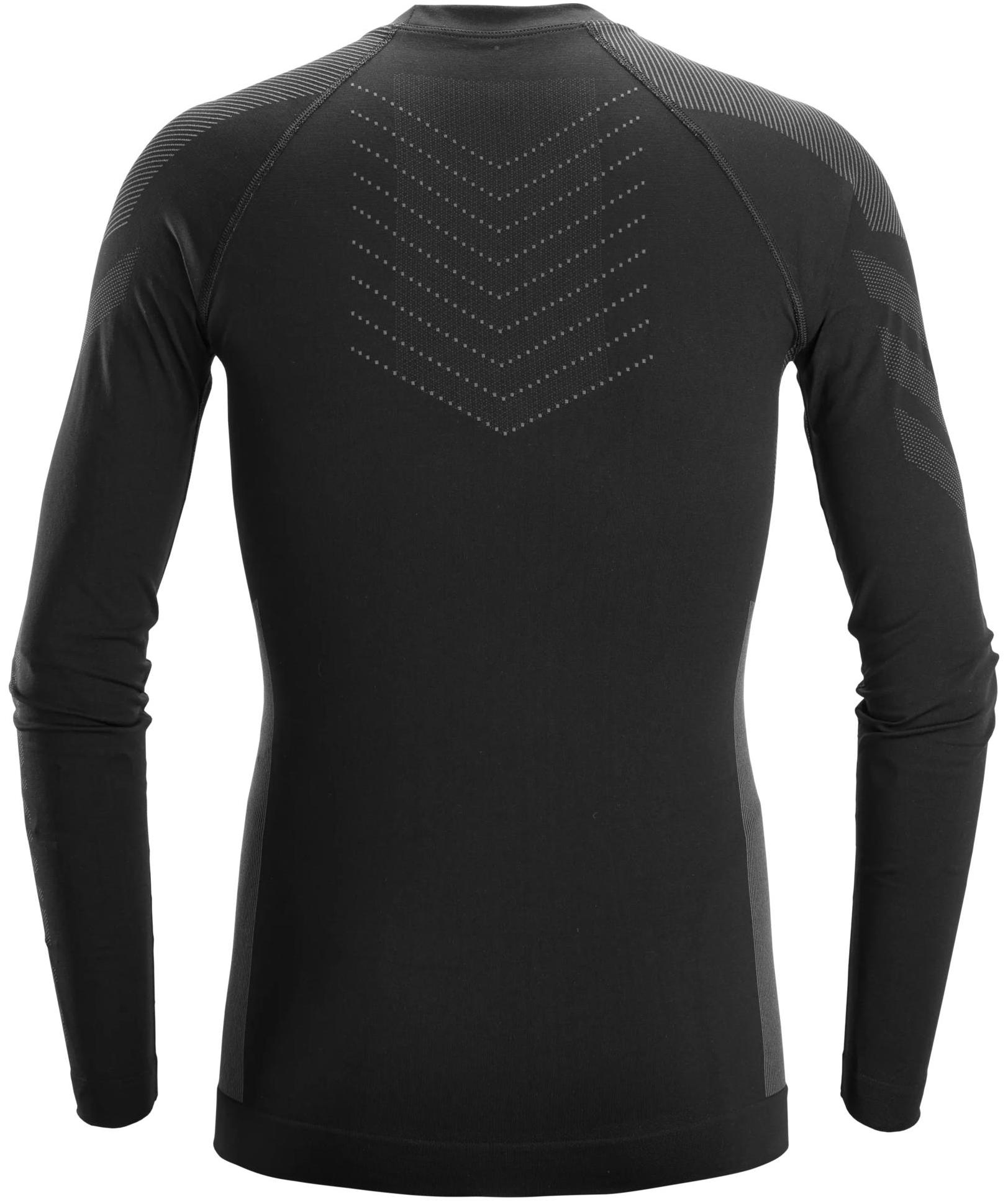 Snickers baselayer genser 9491, Black/Grey, large image number 2