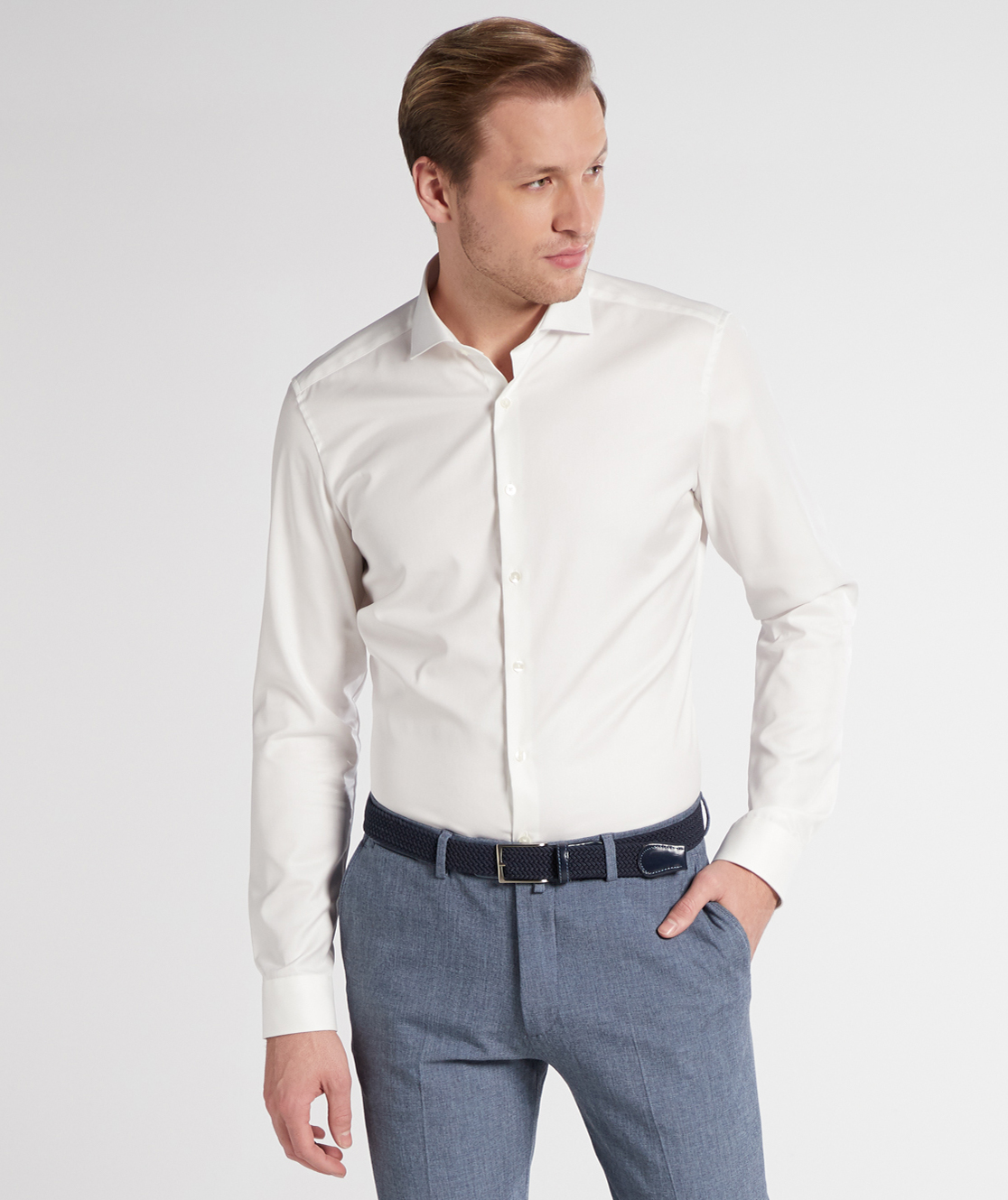 Eterna Cover super slim Hemd, Off White, large image number 1