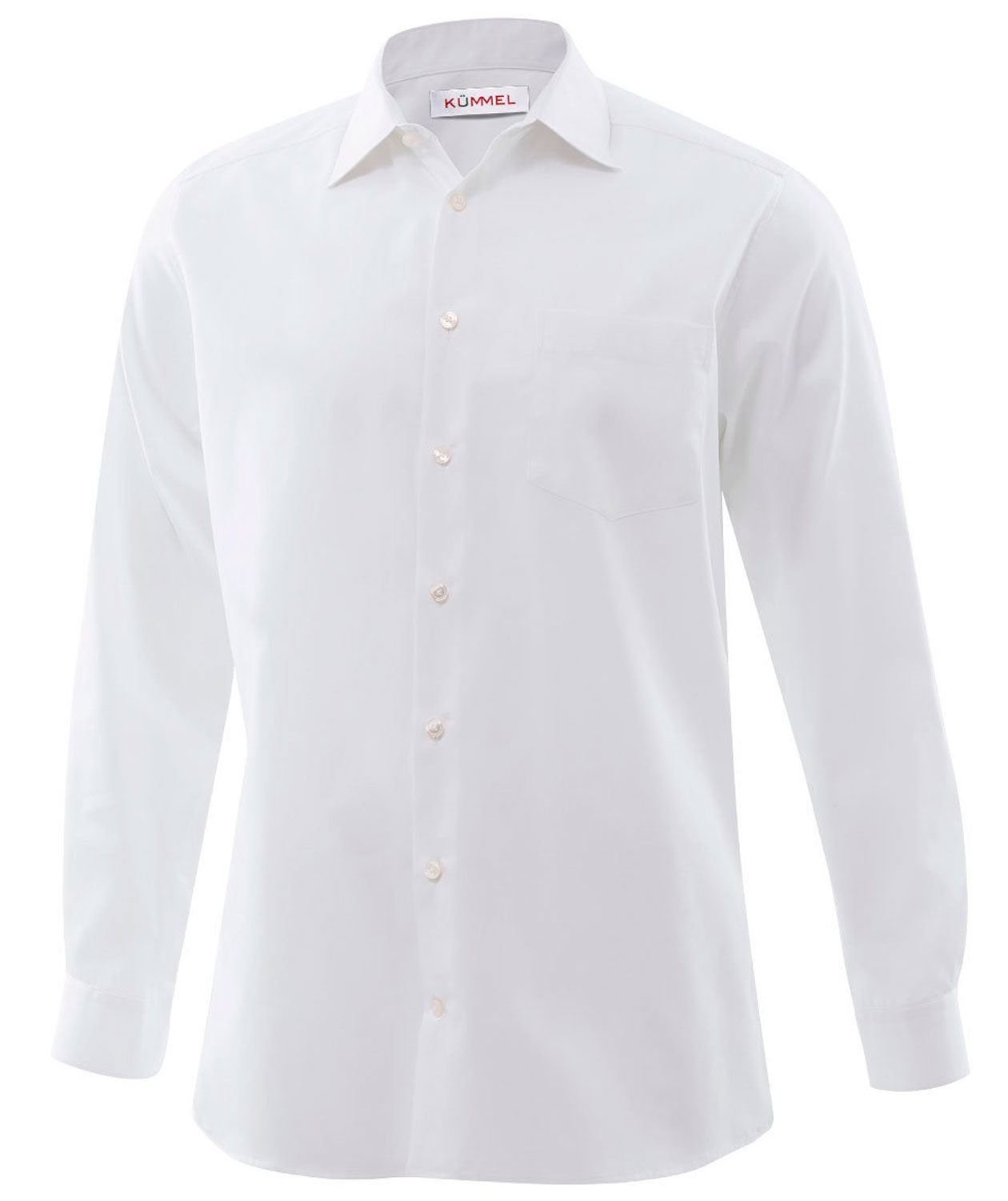 K&uuml;mmel Frankfurt Classic Fit med brystlomme og ekstra ermlengde, Hvit, Hvit, swatch
