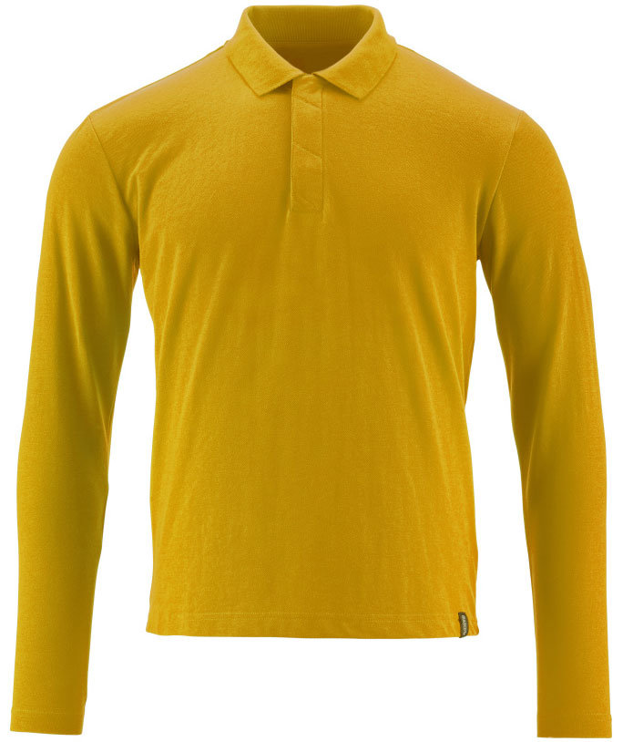 Mascot Crossover langermet polo T-skjorte, Karrygul, Karrygul, swatch