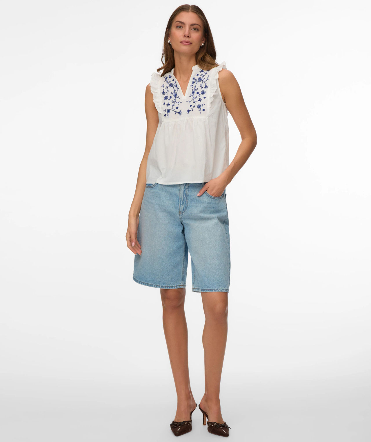 Vero Moda VMHANNAH women's blouse, Snow White, large image number 4