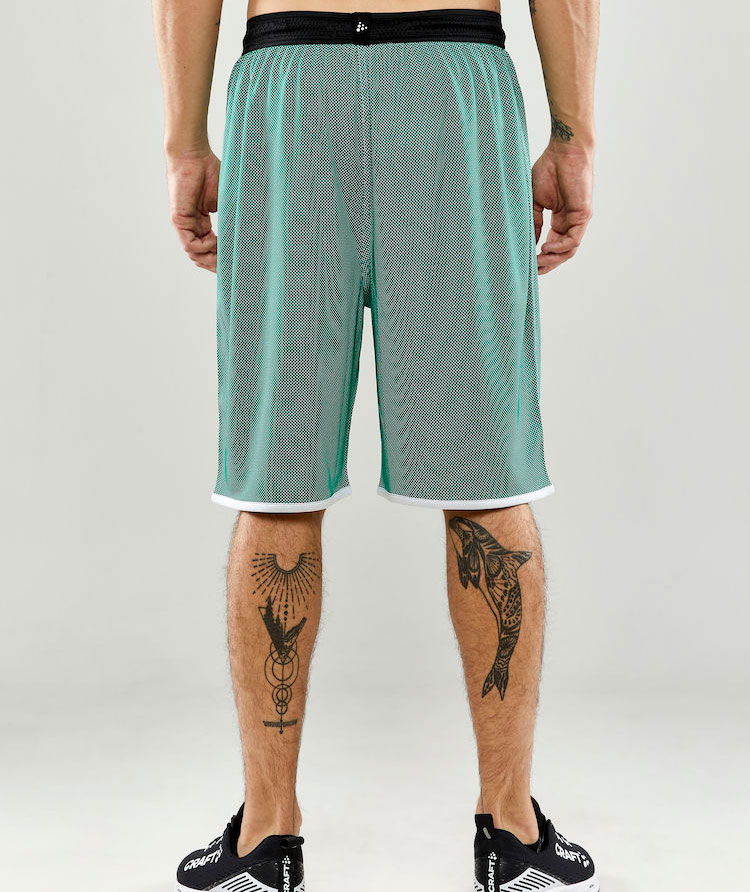 Craft Progress v&auml;ndbar Basket shorts, Team green/white, large image number 2