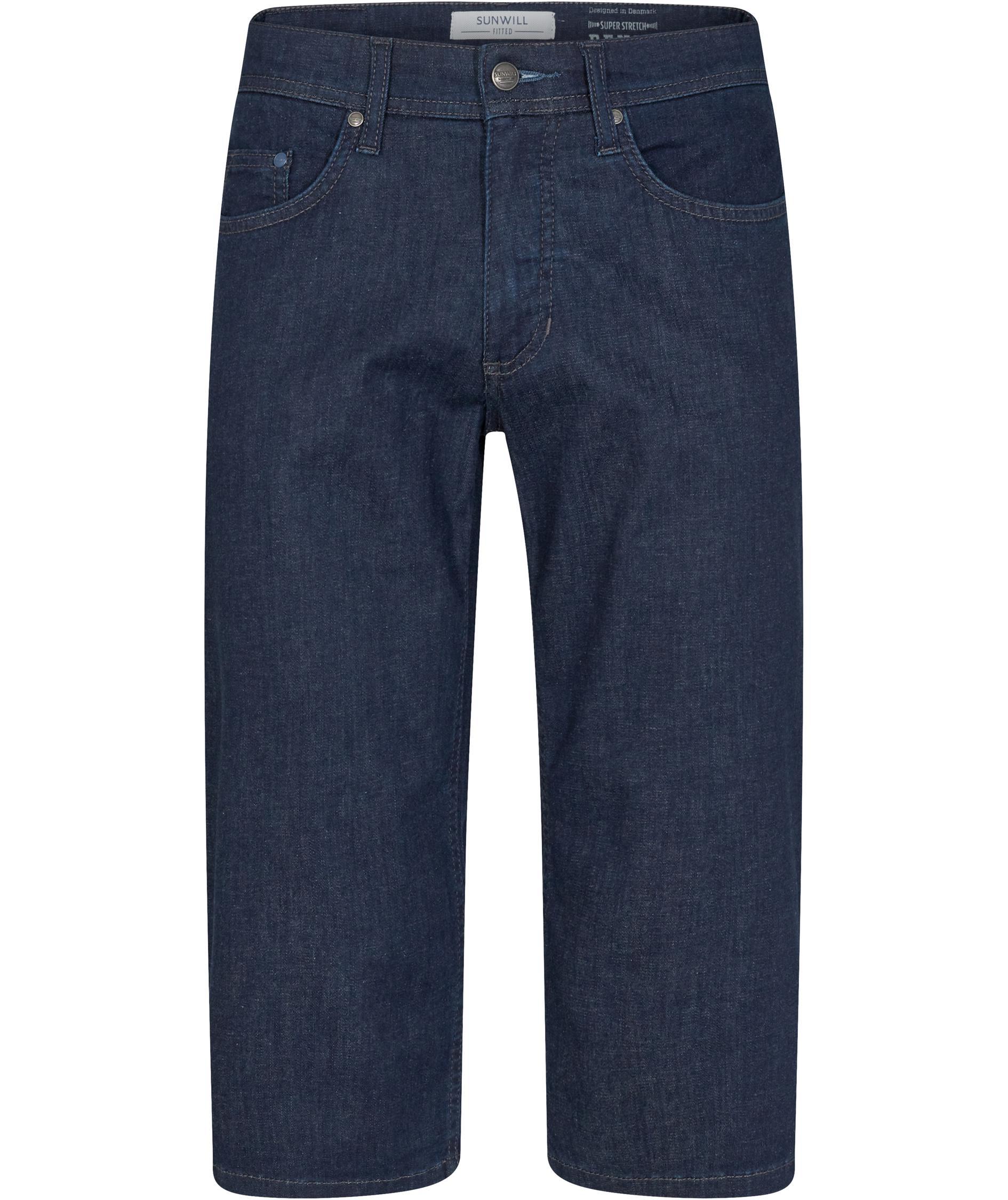 Sunwill l&aring;nga denimshorts, Dark navy