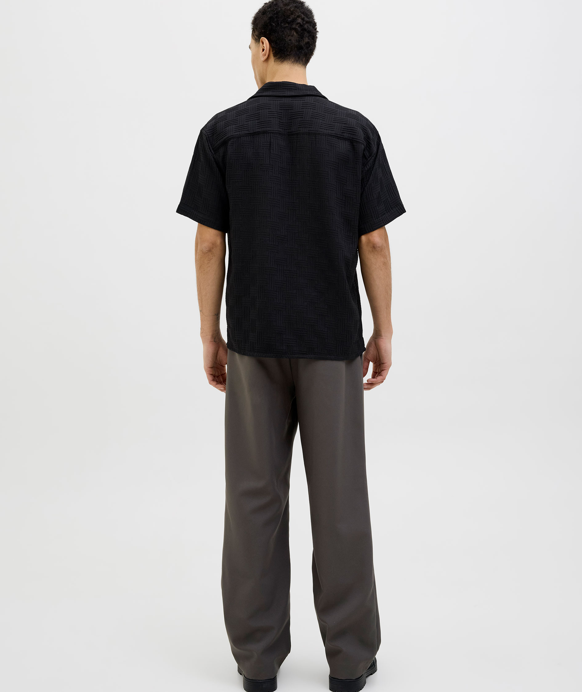 Jack & Jones JJEMATTEO RESORT kurz&auml;rmlige Hemd, Black, large image number 2