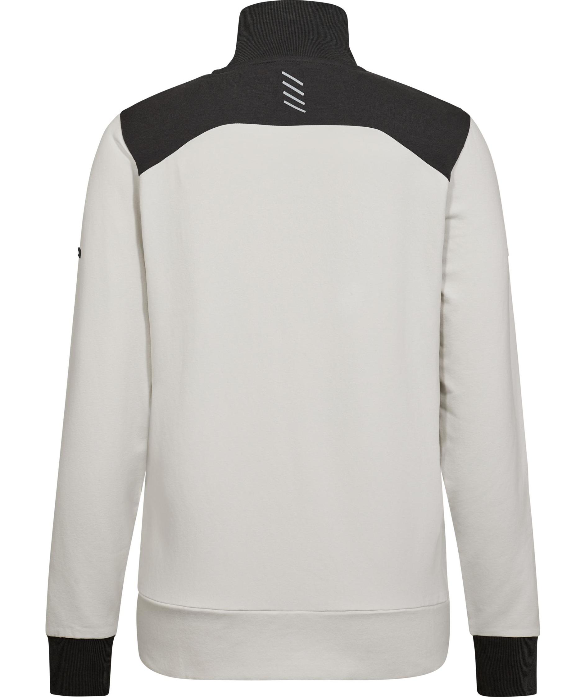 Engel Entire Damen Sweat Cardigan, Bone White/Anthracite Grey, large image number 3