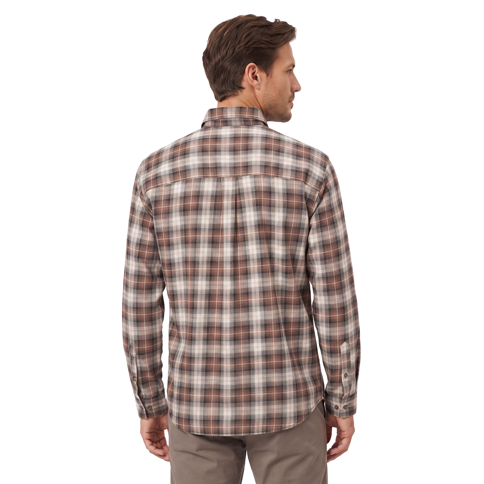 Jack & Jones JJJAMES flannelskjorte, Cocoa, large image number 3
