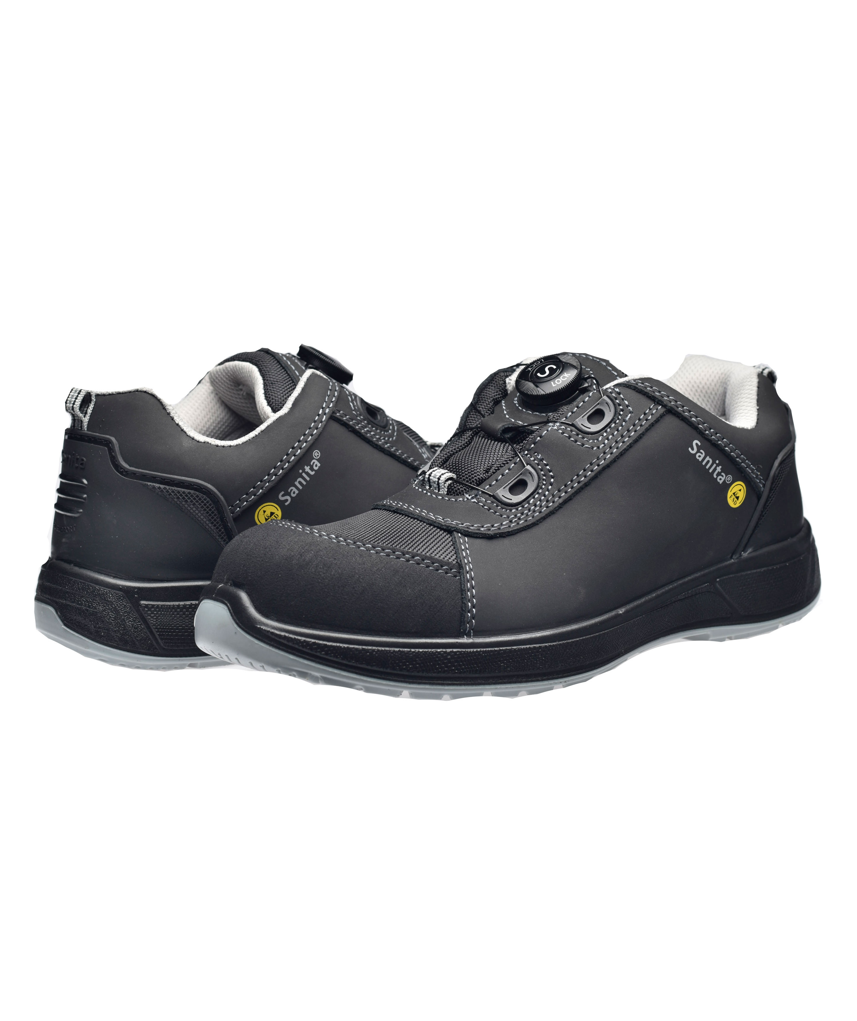 Sanita Cross skyddsskor S3, Svart, large image number 2