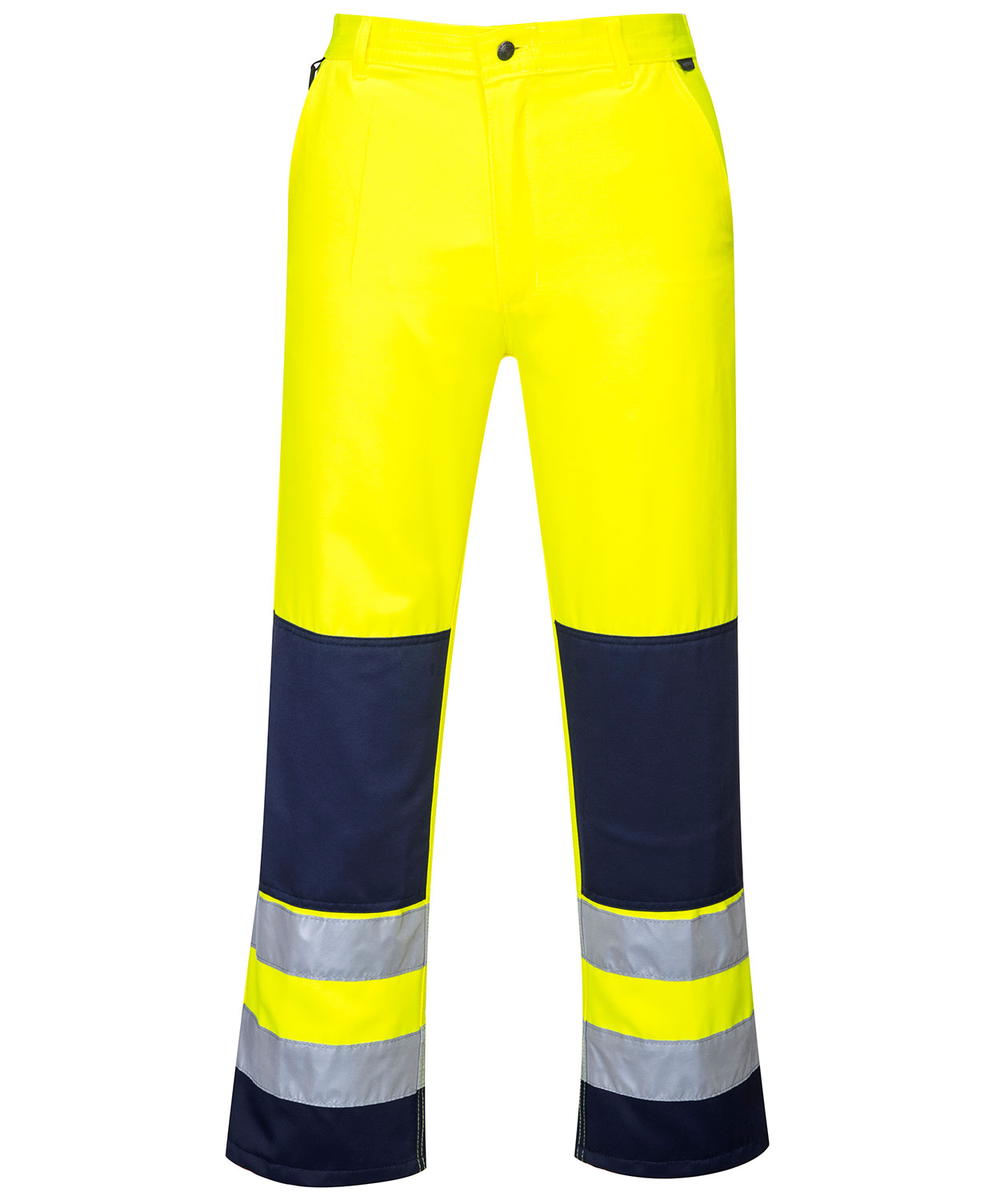 Portwest arbetsbyxa, Varsel yellow/marinbl&aring;, large image number 0