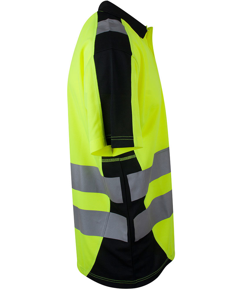 YOU Bor&aring;s synligheds polo T-shirt, Hi-Vis&nbsp;Gul, large image number 2