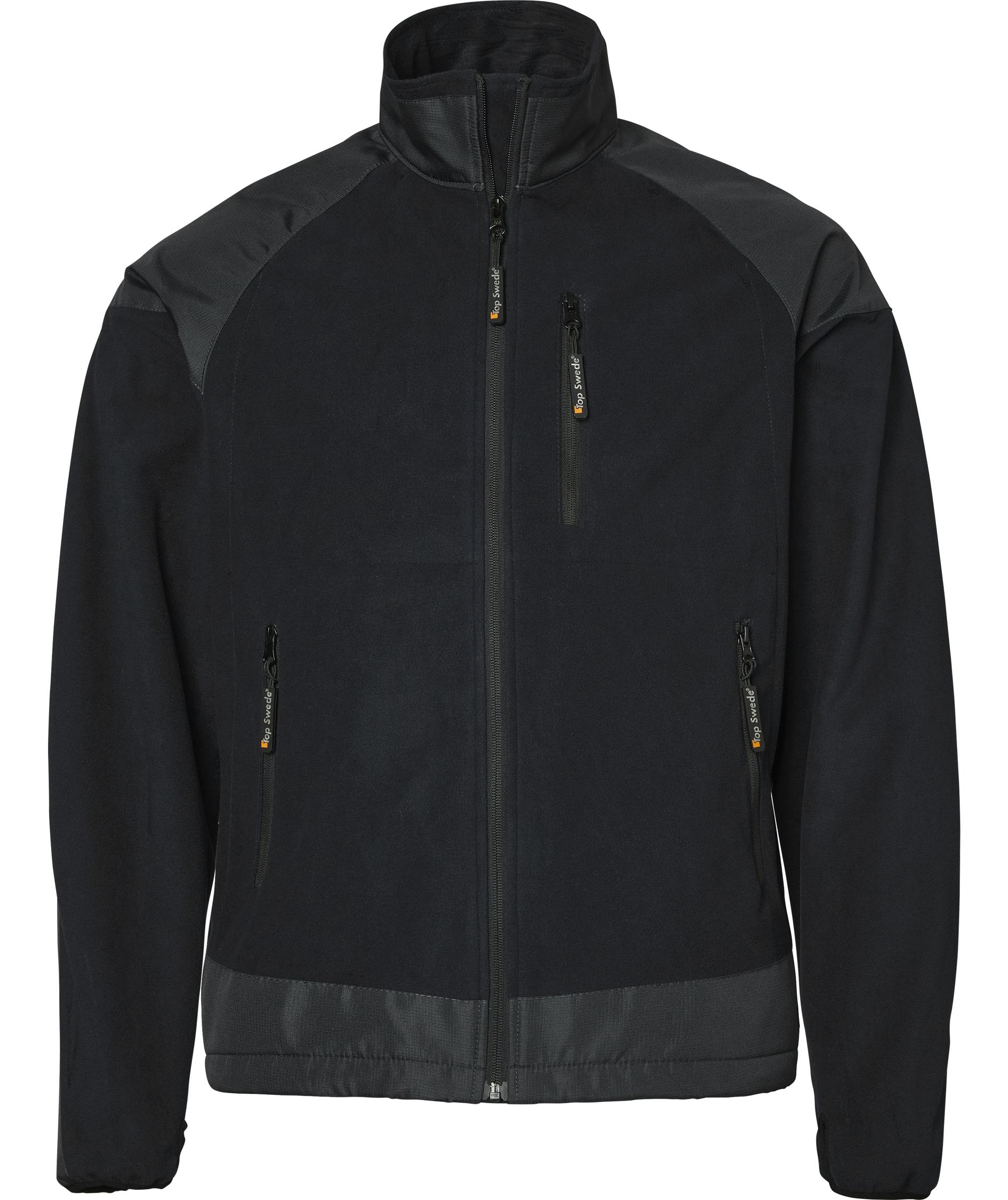 Top Swede fleecejakke 4140, Svart