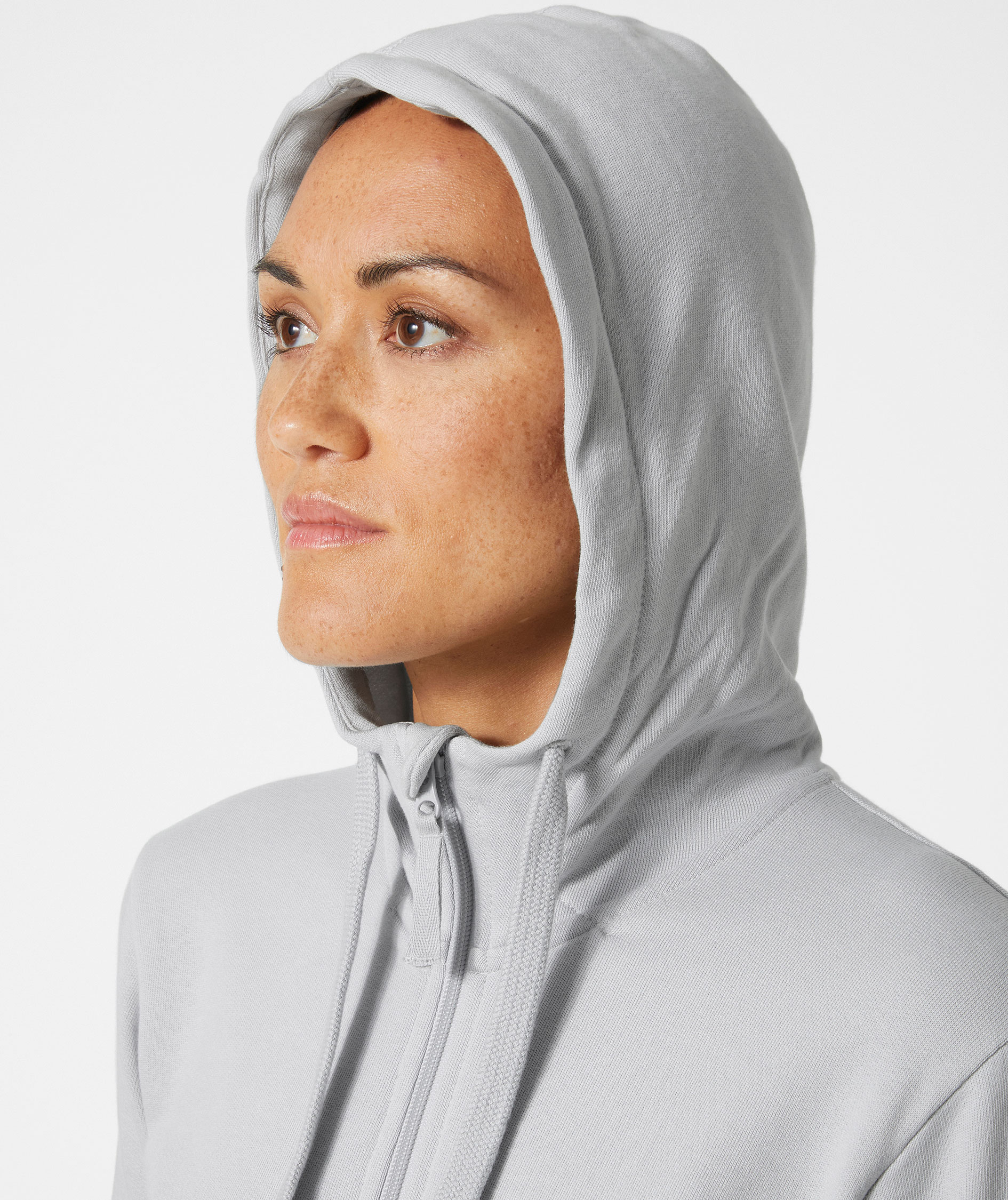 Helly Hansen Classic women's hoodie with zipper, Grey fog, large image number 4