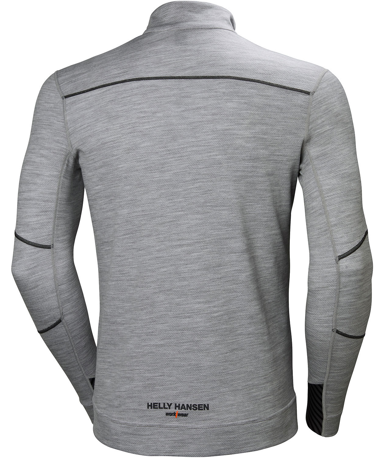 Helly Hansen Lifa half zip undertr&oslash;je med merinould, Gr&aring;&nbsp;Melange
