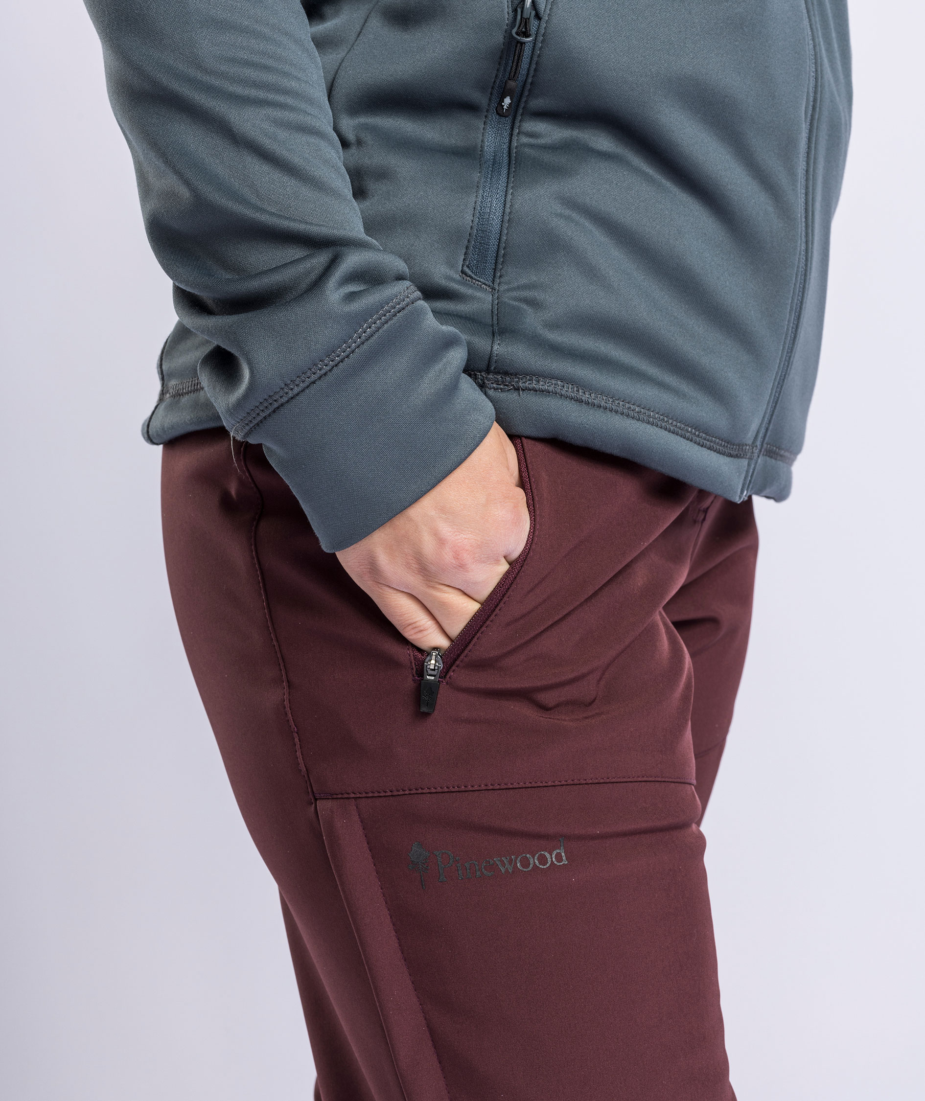 Pinewood Wilda Stretch dame skalbukser, Earth Plum, large image number 5