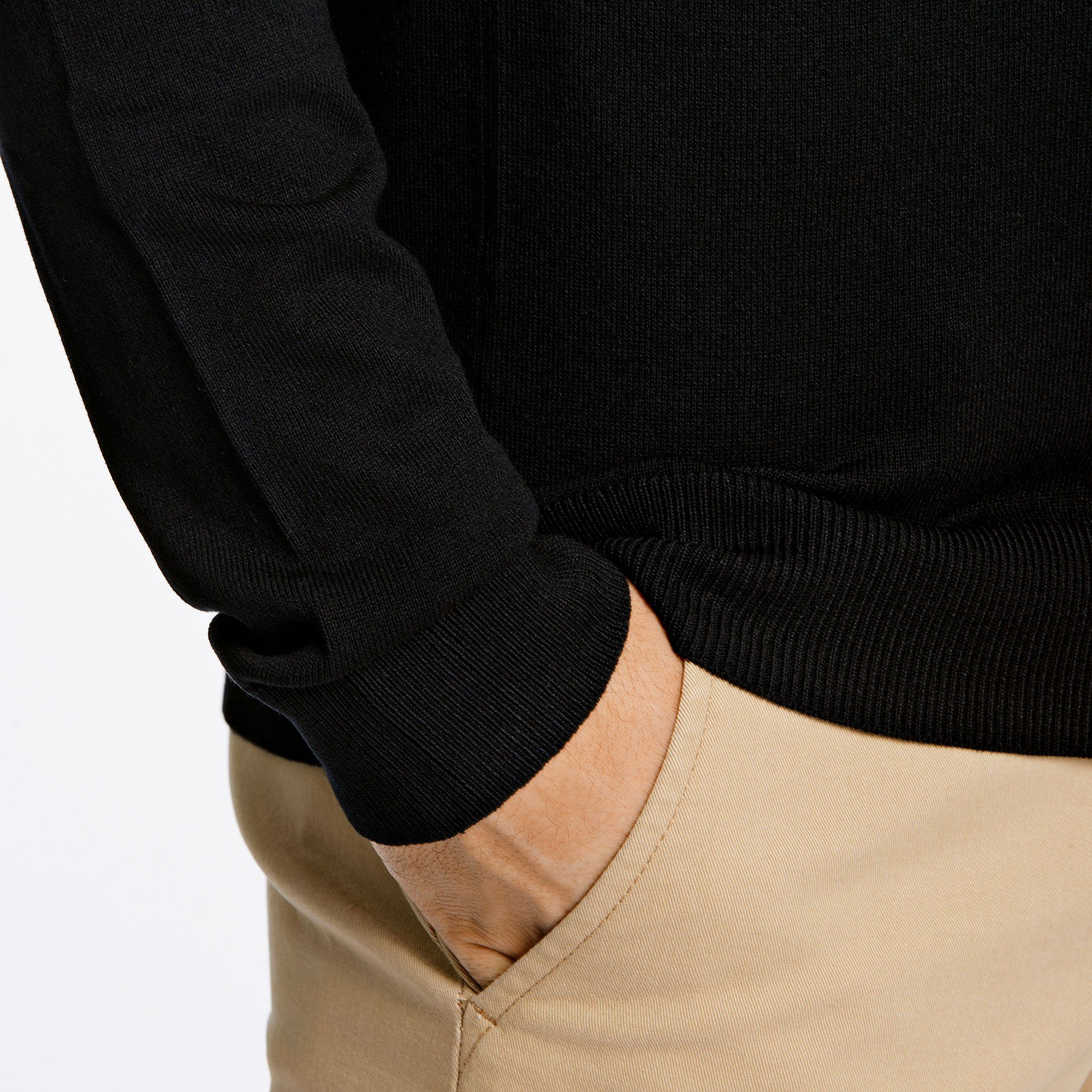 Lindbergh stickad tr&ouml;ja, Black, large image number 5