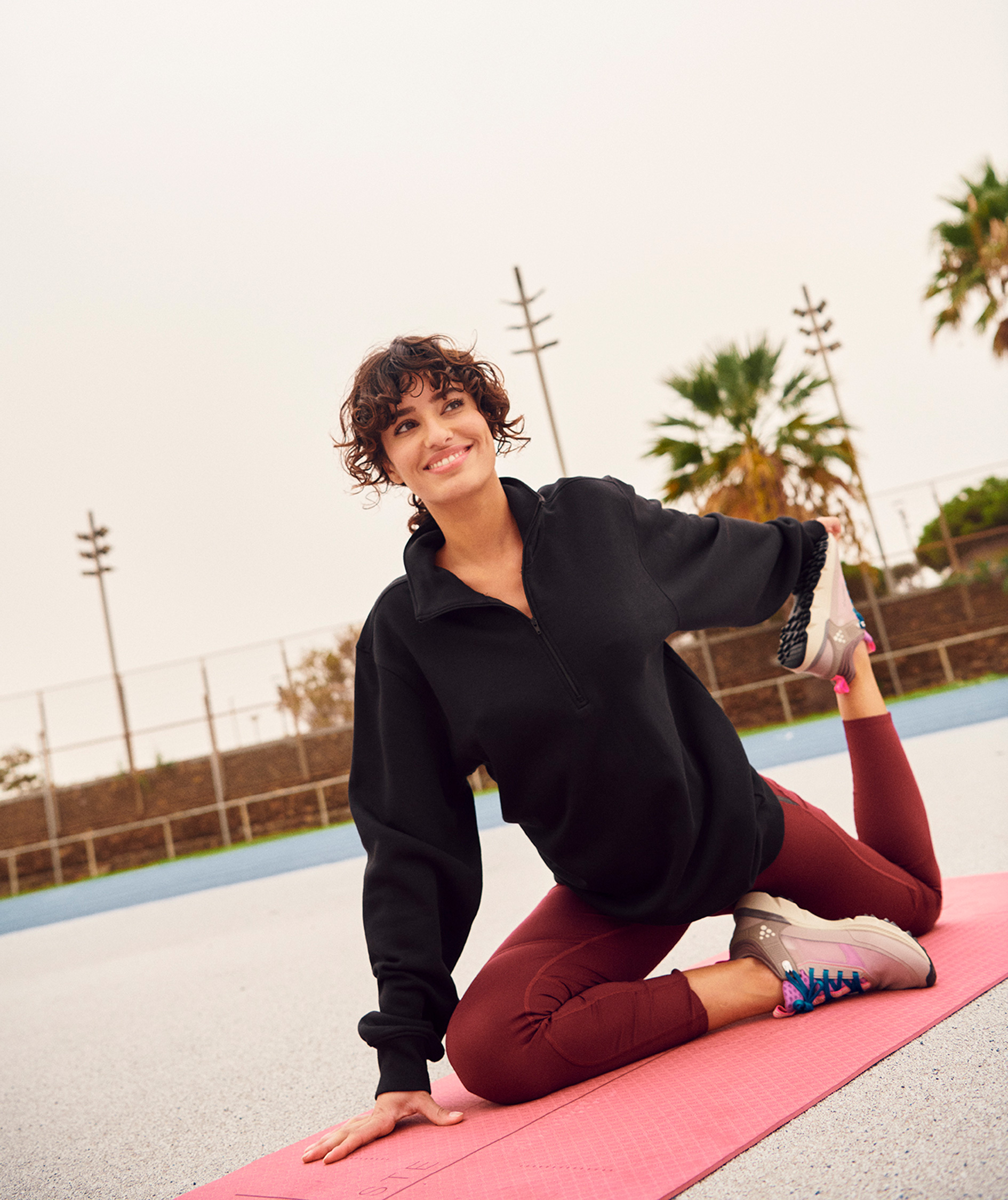 Clique Miami half zip, Black