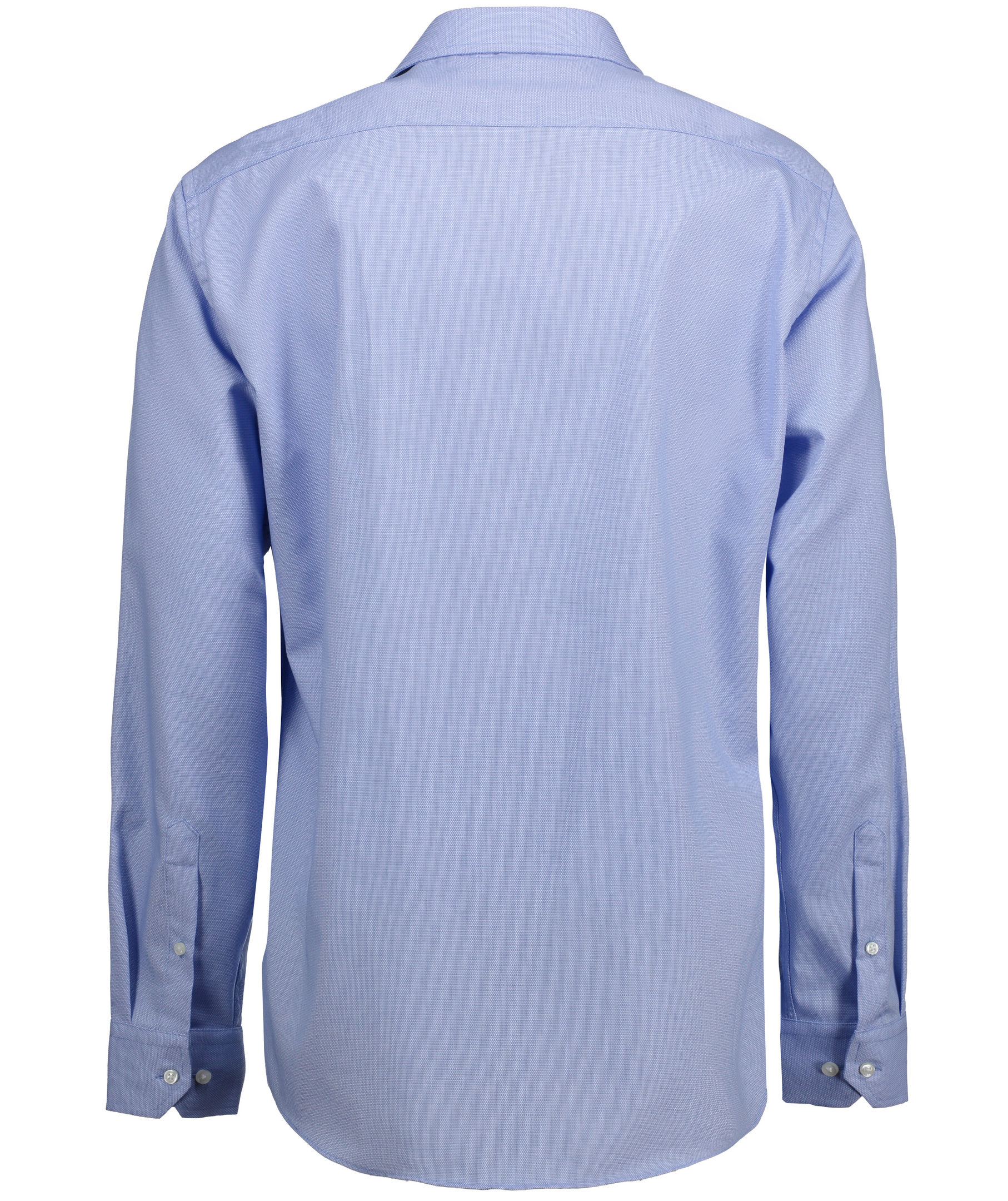 Seven Seas Dobby Royal Oxford modern fit skjorte med brystlomme, Lys Bl&aring;