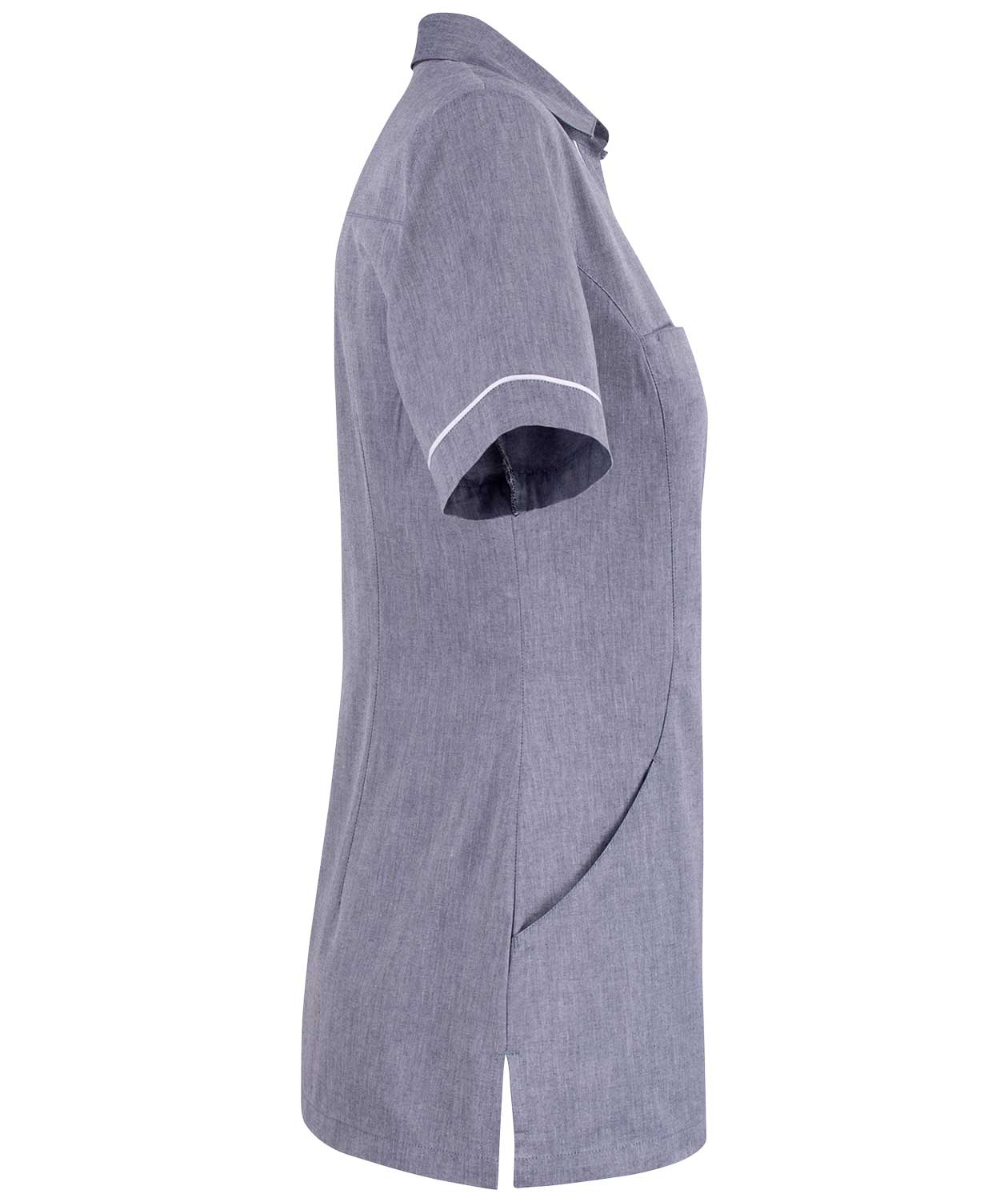 Smila Workwear Liva Damen Kasack, Grau Meliert, large image number 2