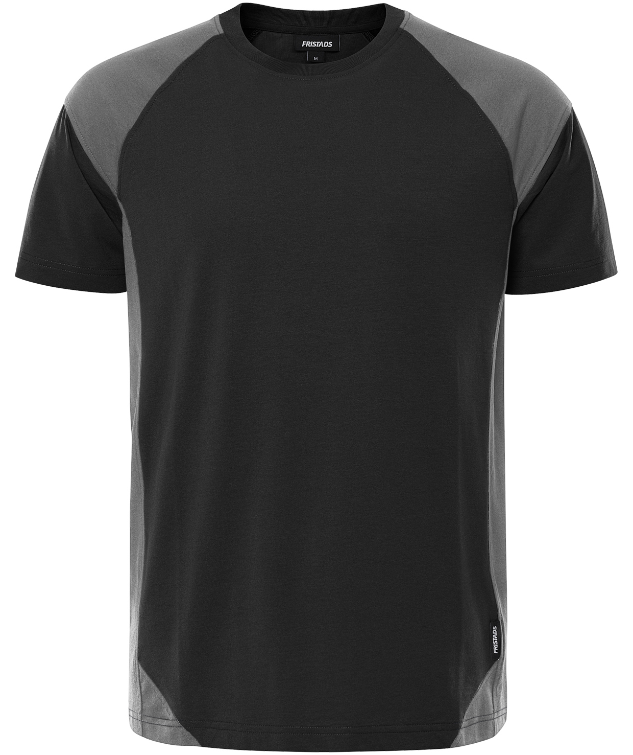 Fristads Heavy T-shirt 7046 GTM, Black/Grey, Black/Grey, swatch