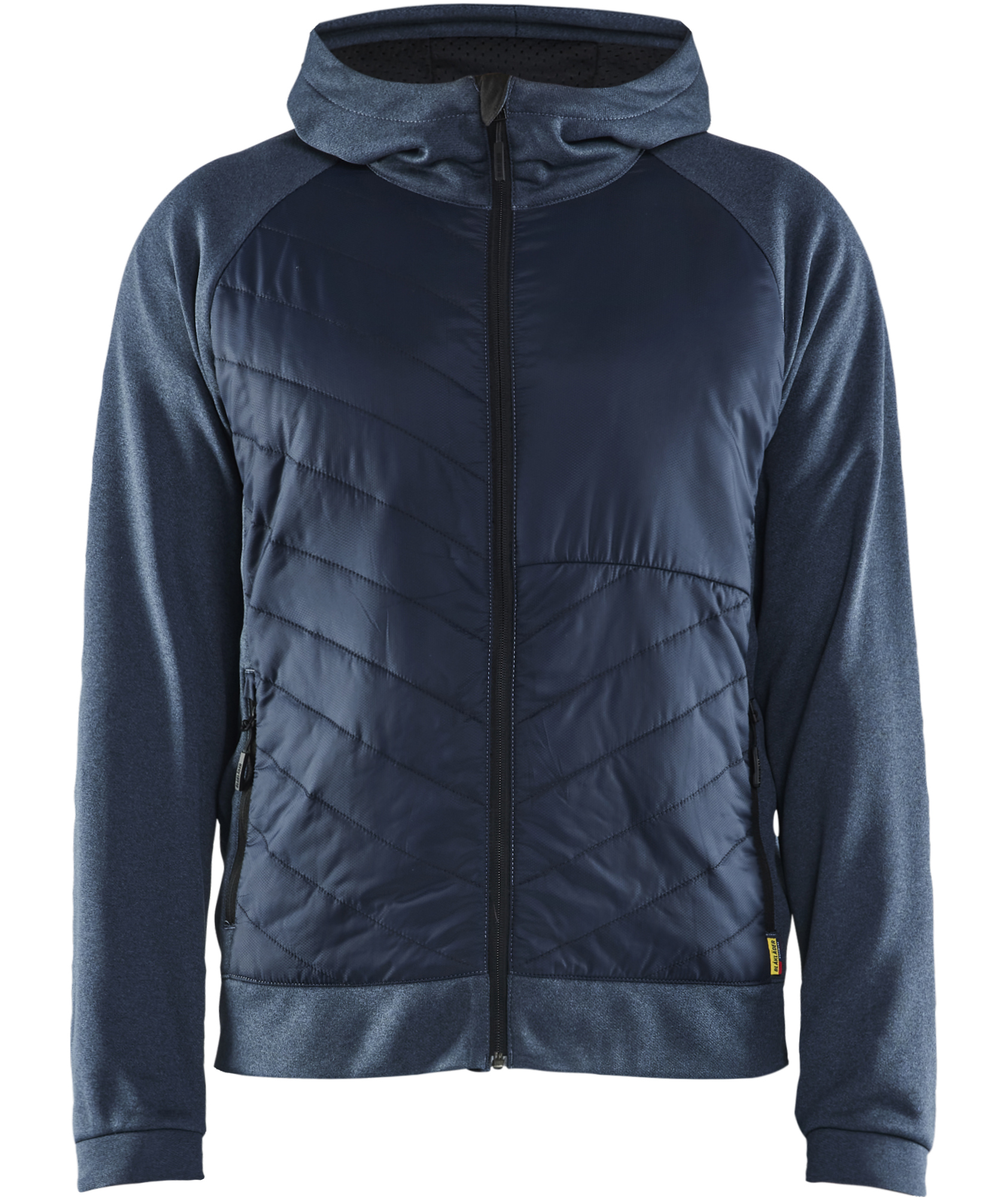 Bl&aring;kl&auml;der hybrid hoodie with zipper, Dusty blue/Dark Marine, Dusty blue/Dark Marine, swatch
