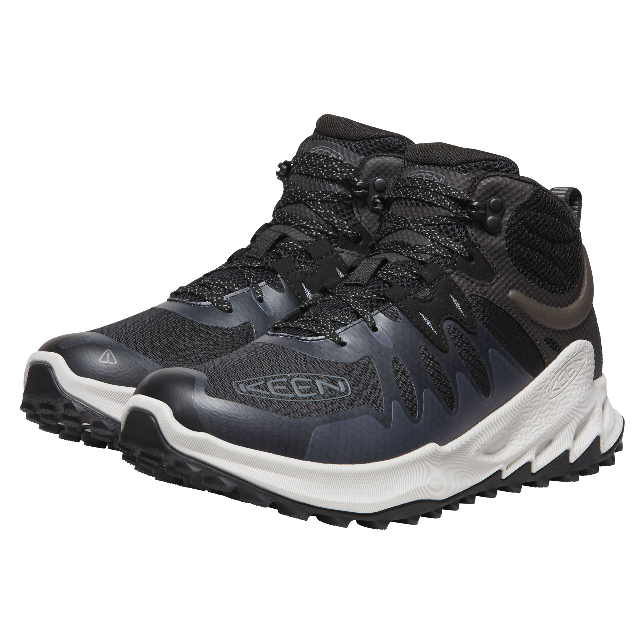 Keen Zionic Mid WP hiking boots, Black/Steel Grey, large image number 2