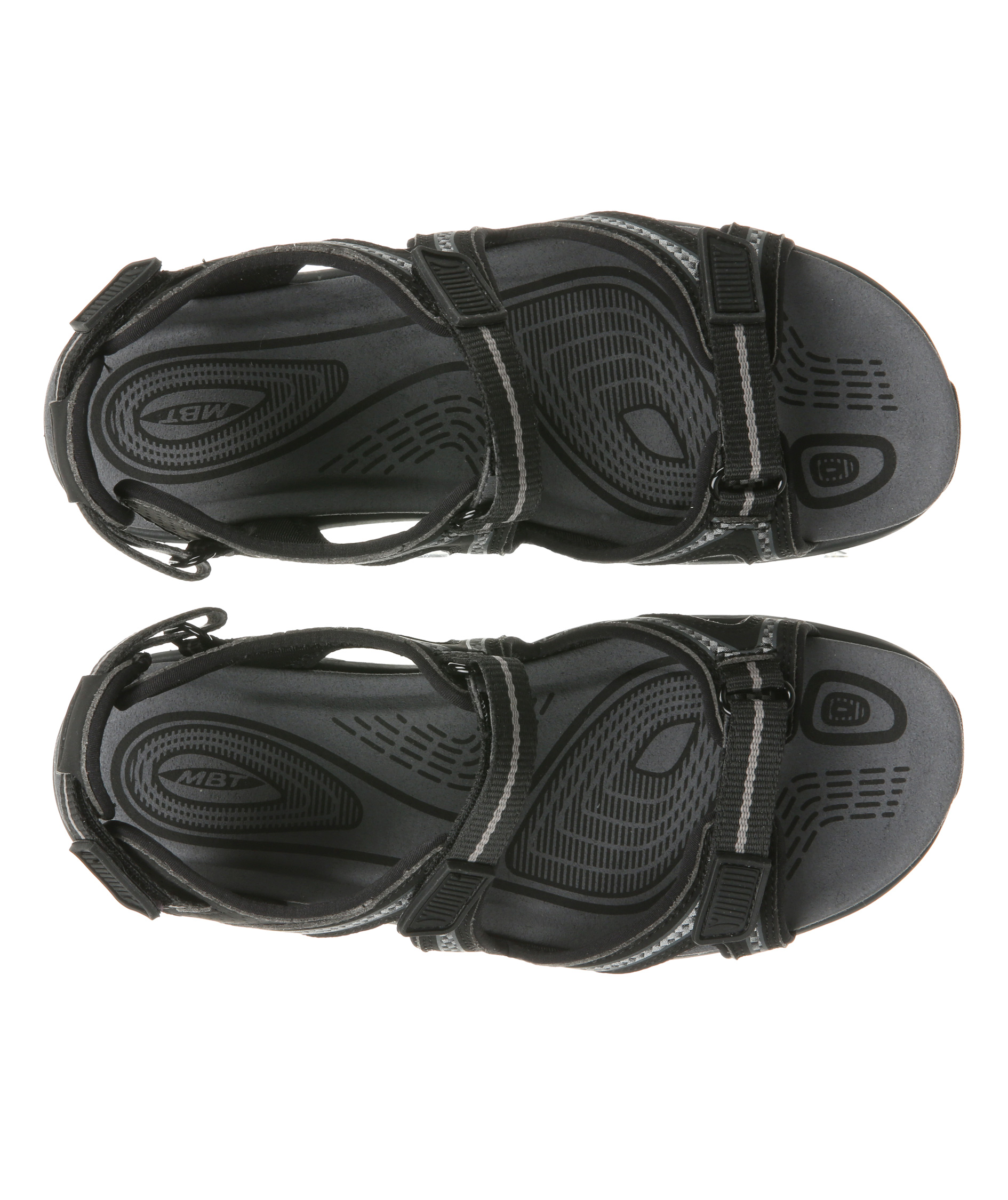 MBT Lila 6 dame sandaler, Svart, large image number 3