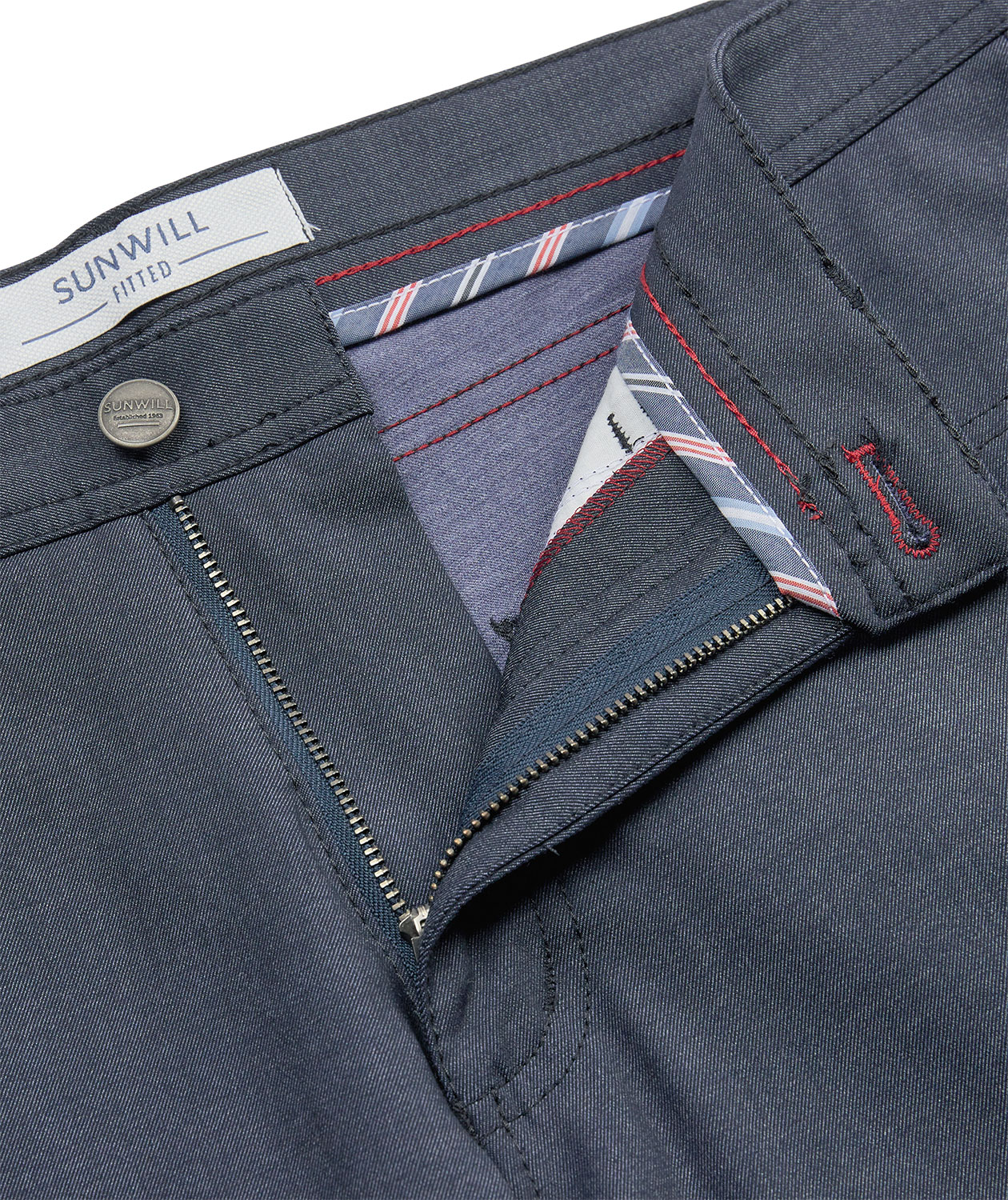 Sunwill Extreme Flexibility Fitted jeans, Navy, large image number 4