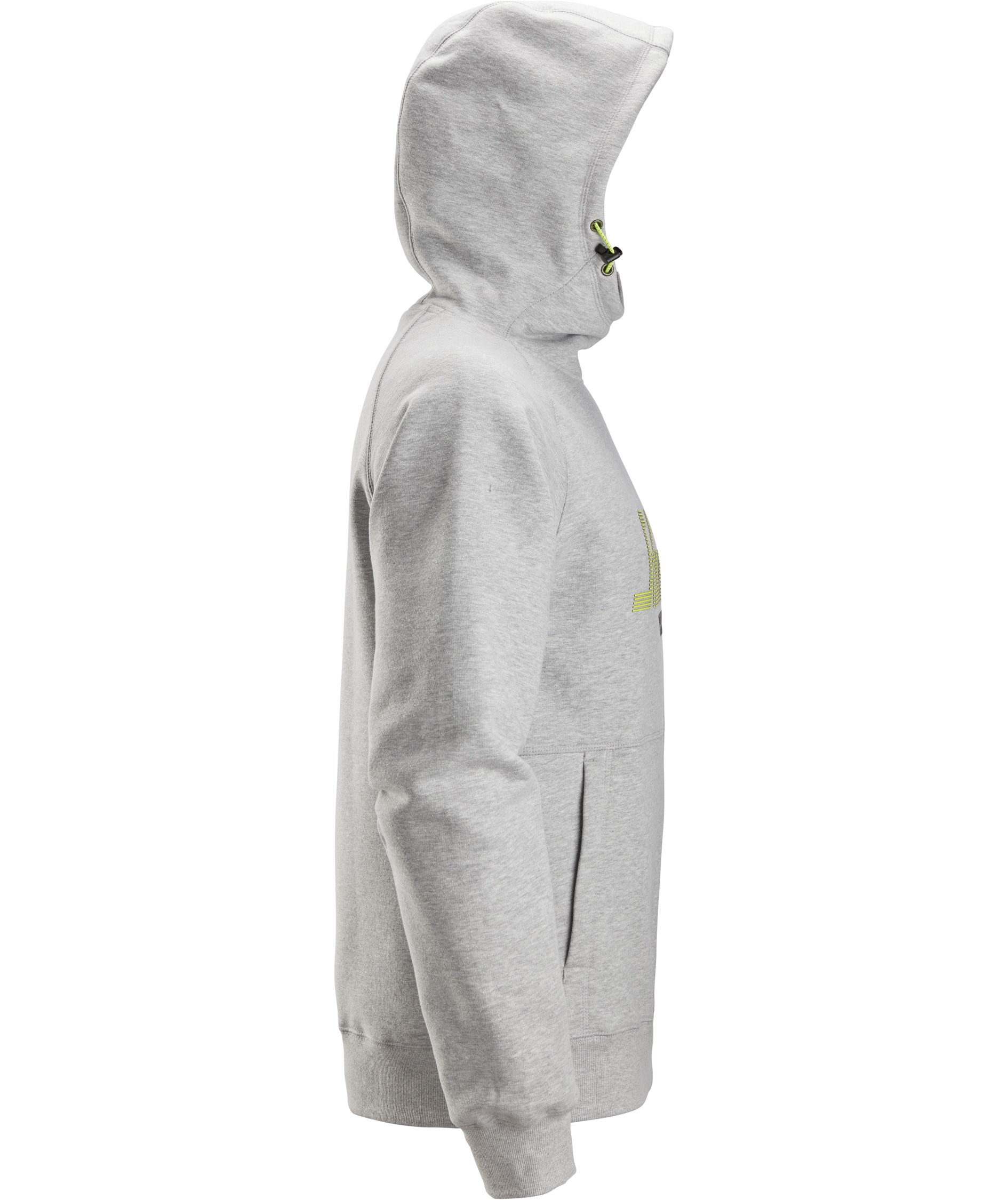 Snickers Logo hettegenser 2845, Grey melange, large image number 4