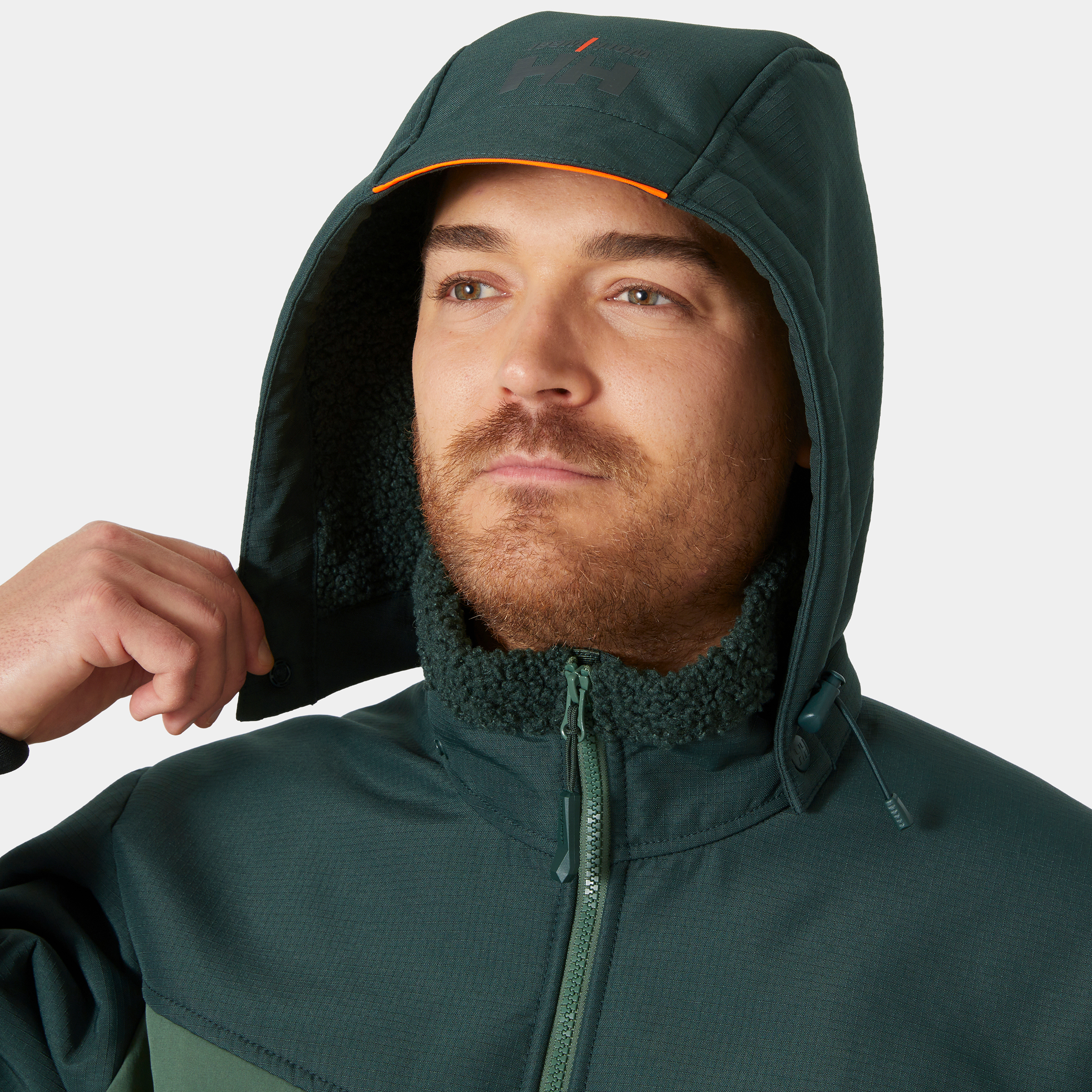 Helly Hansen Oxford softshell vinterjakke, Spruce/Darkest Spruce, large image number 4