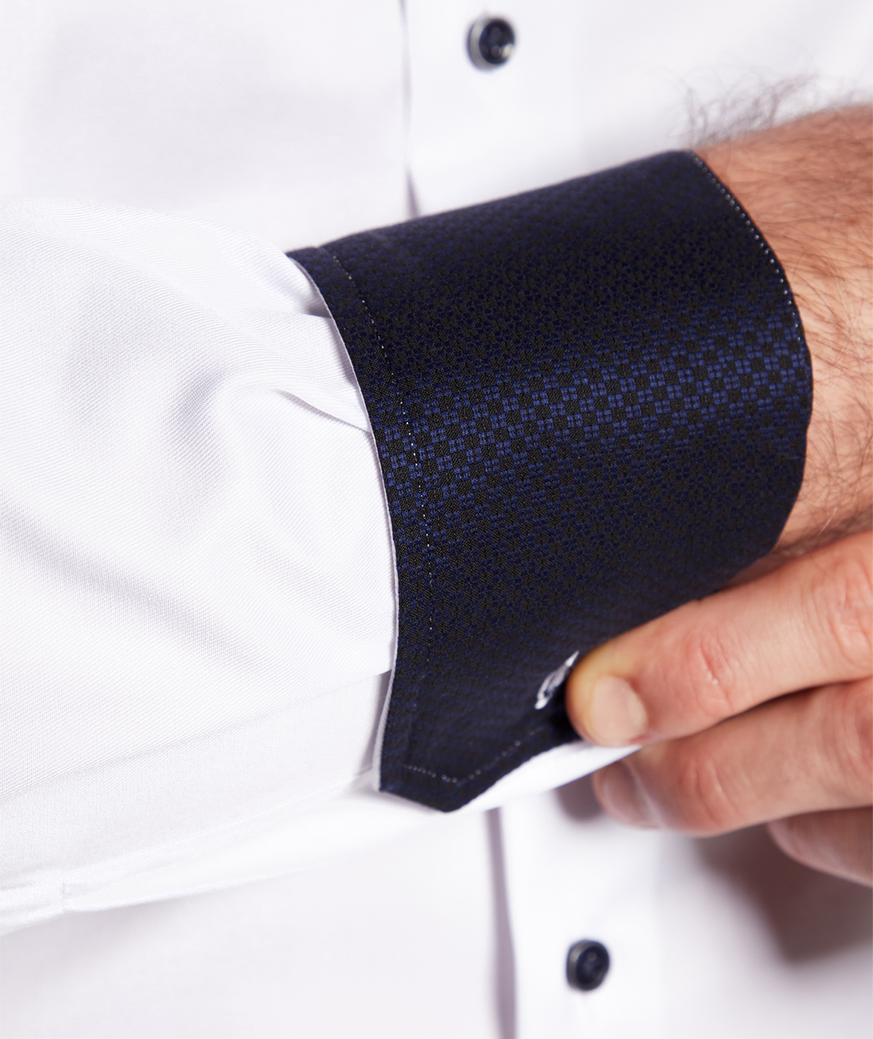 Eterna Cover Modern fit Hemd mit Kontrastfarben, White, large image number 4