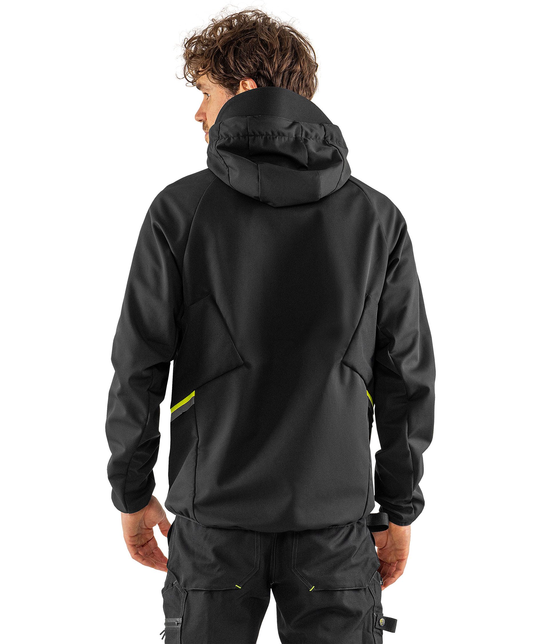 Fristads softshelljakke 4871 GBF, Svart, large image number 3