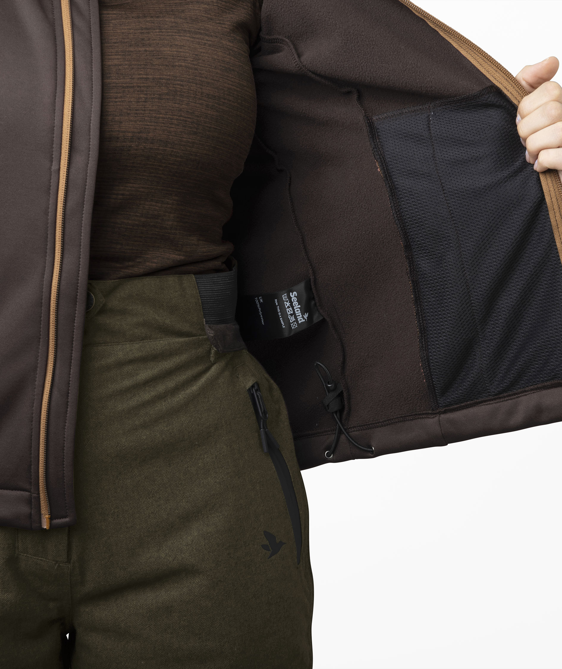 Seeland Emily women's fleece jacket, Dark brown, large image number 4