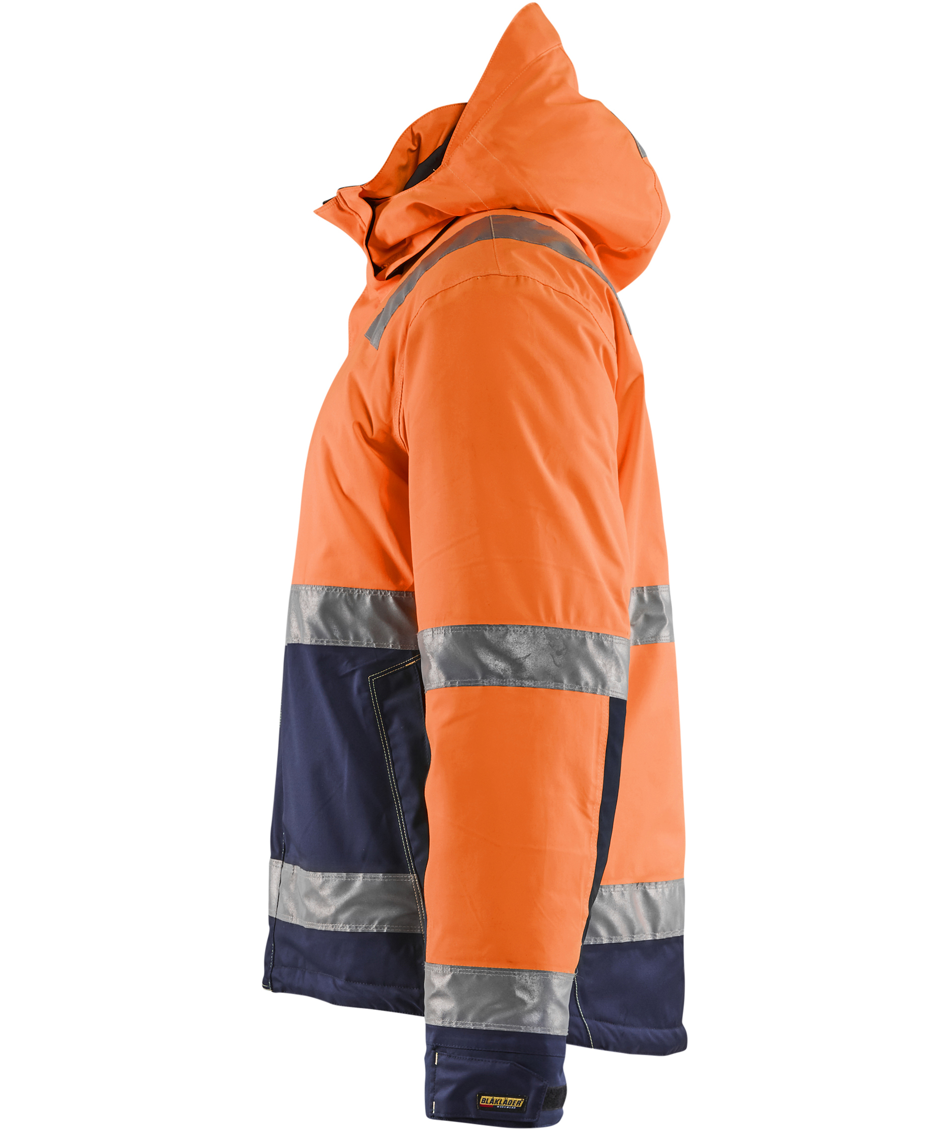 Bl&aring;kl&auml;der Vinter work jacket, Orange/Marine, large image number 3