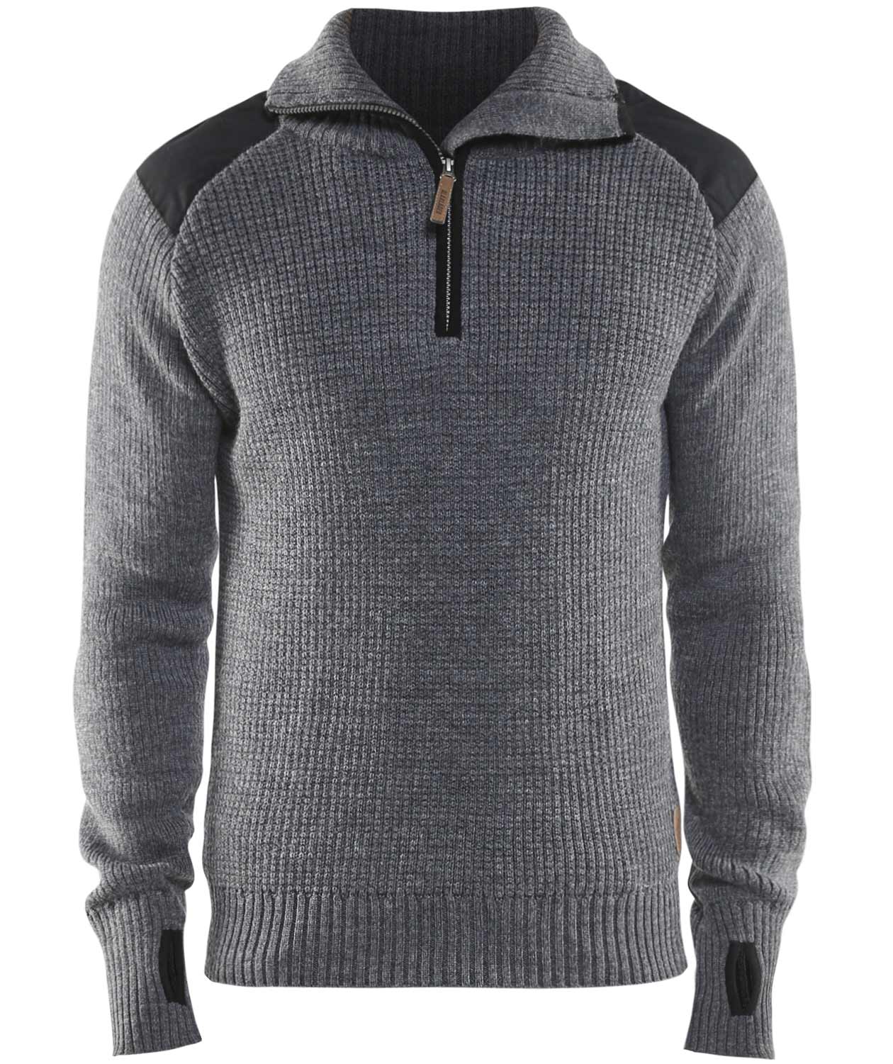 Bl&aring;kl&auml;der ull genser, Gr&aring;melert/M&oslash;rk Gr&aring;, Gr&aring;melert/M&oslash;rk Gr&aring;, swatch