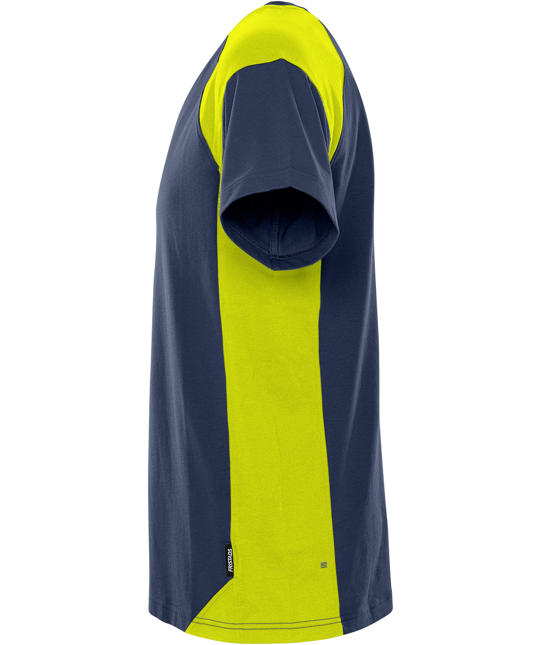 Fristads Heavy T-shirt 7046 GTM, Marine/Hi-Vis gul, large image number 3